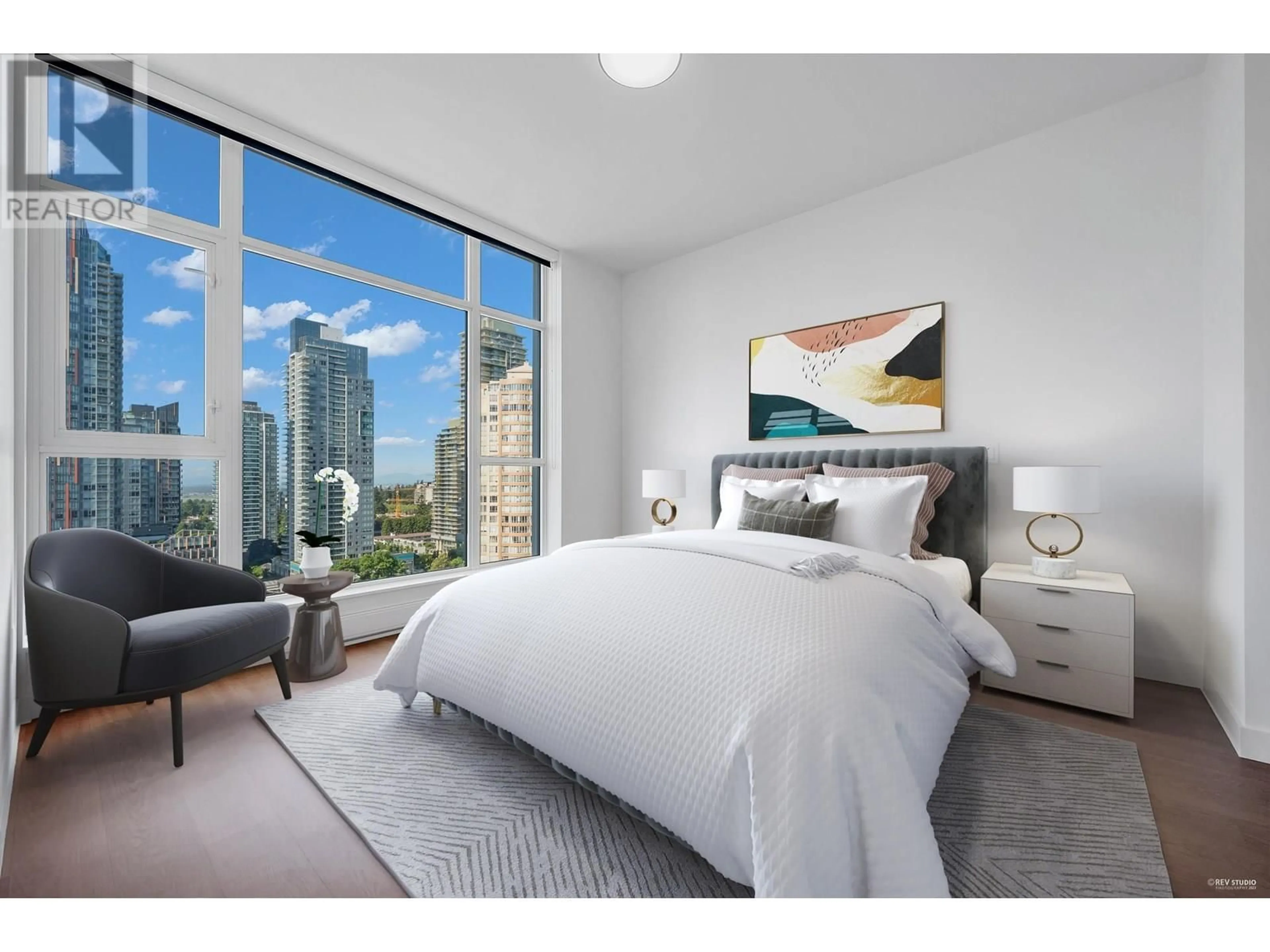 Bedroom with bed, unknown for 1902 - 6098 STATION STREET, Burnaby British Columbia V5H0H4
