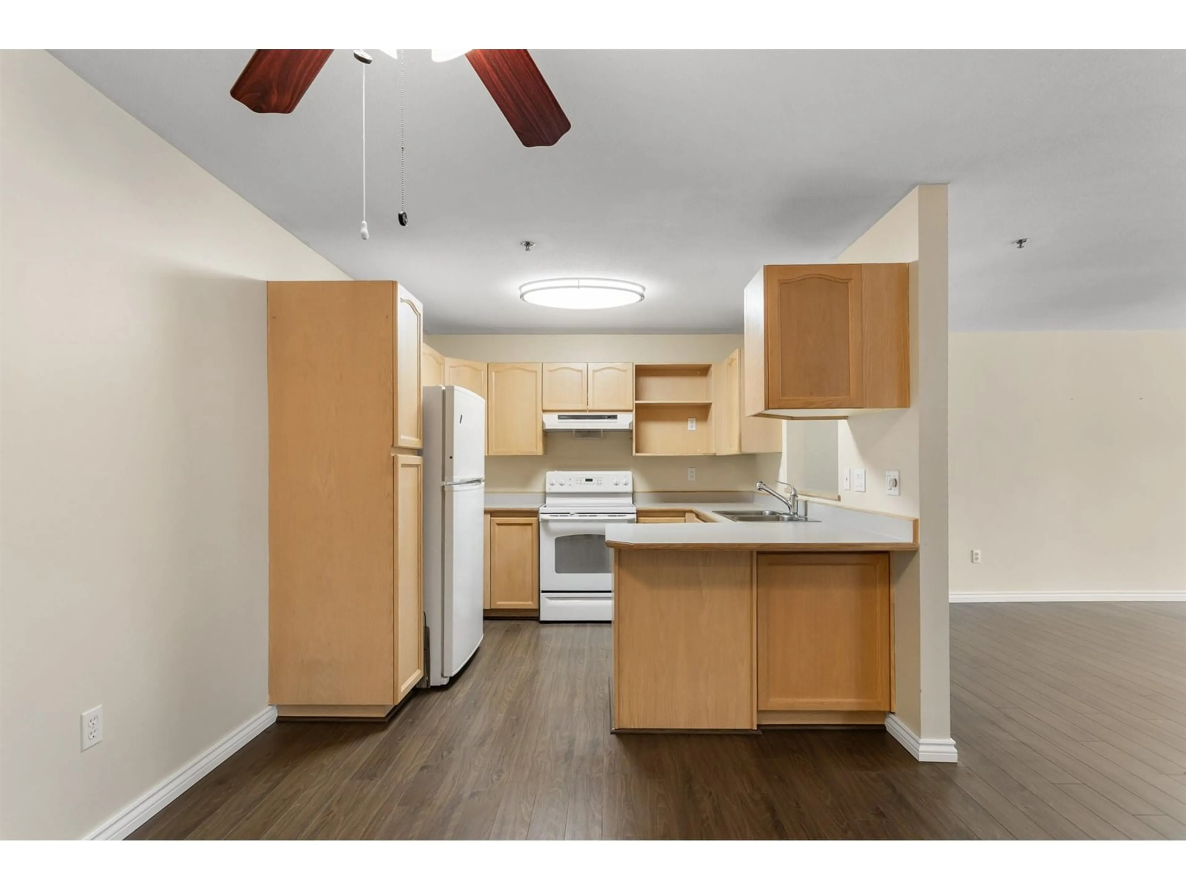Standard kitchen, wood/laminate floor for 315 - 19721 64, Langley British Columbia V2Y1L1