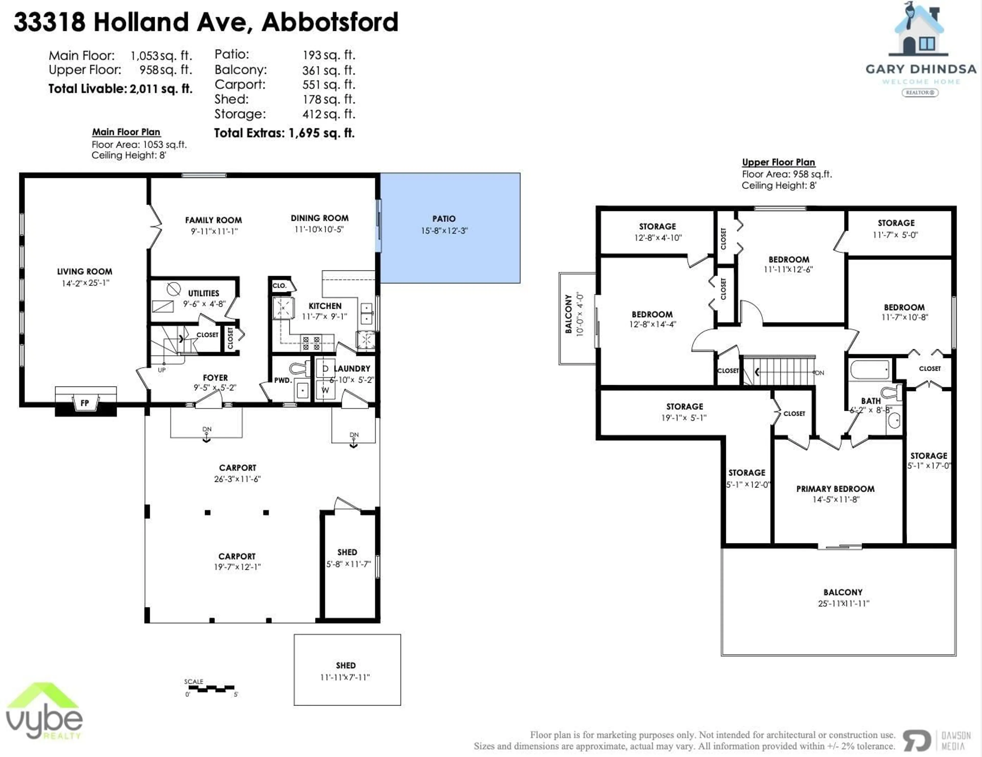 Floor plan for 33318 HOLLAND, Abbotsford British Columbia V2S1E9