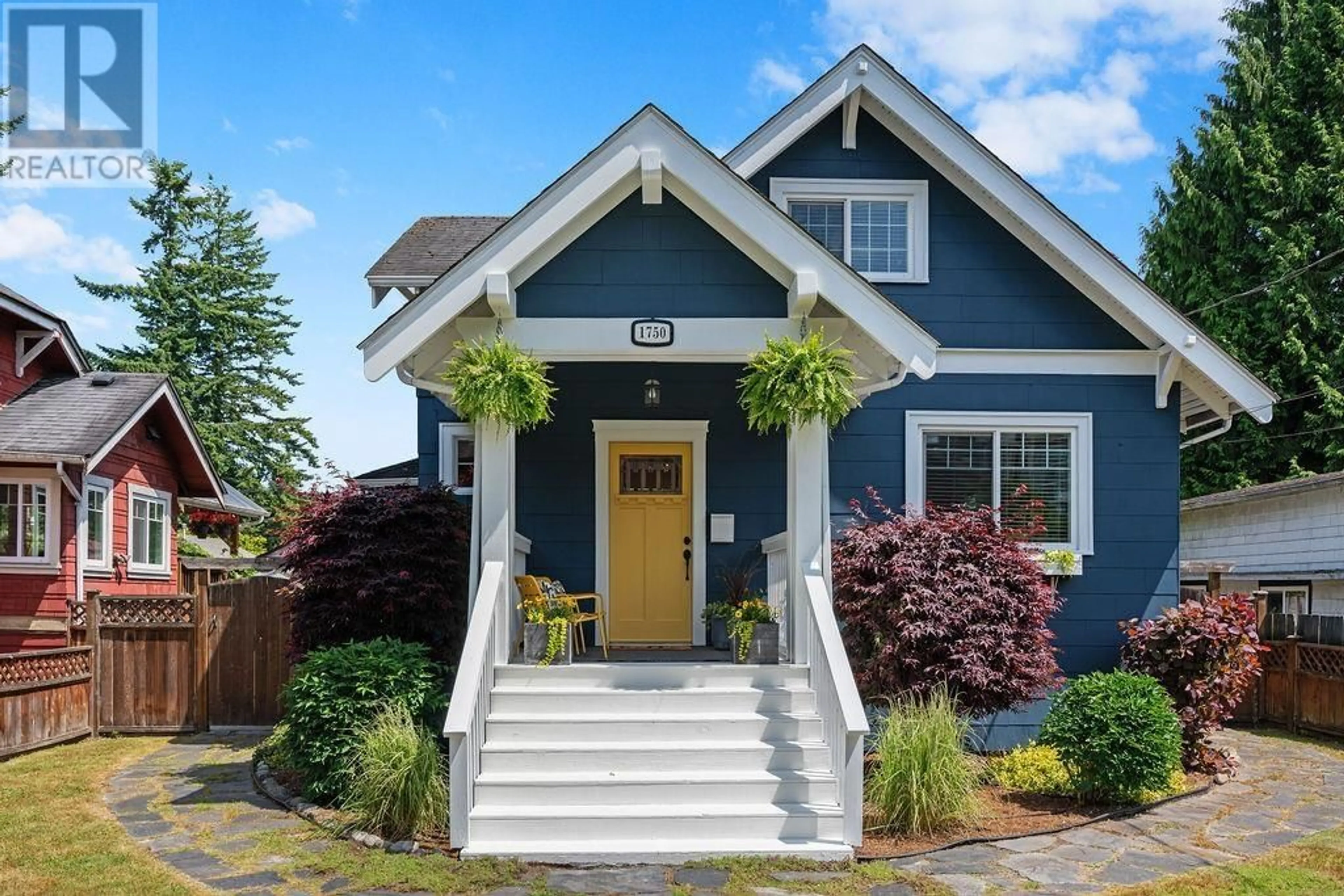 Home with vinyl exterior material, street for 1750 MCGUIRE AVENUE, North Vancouver British Columbia V7P3B1