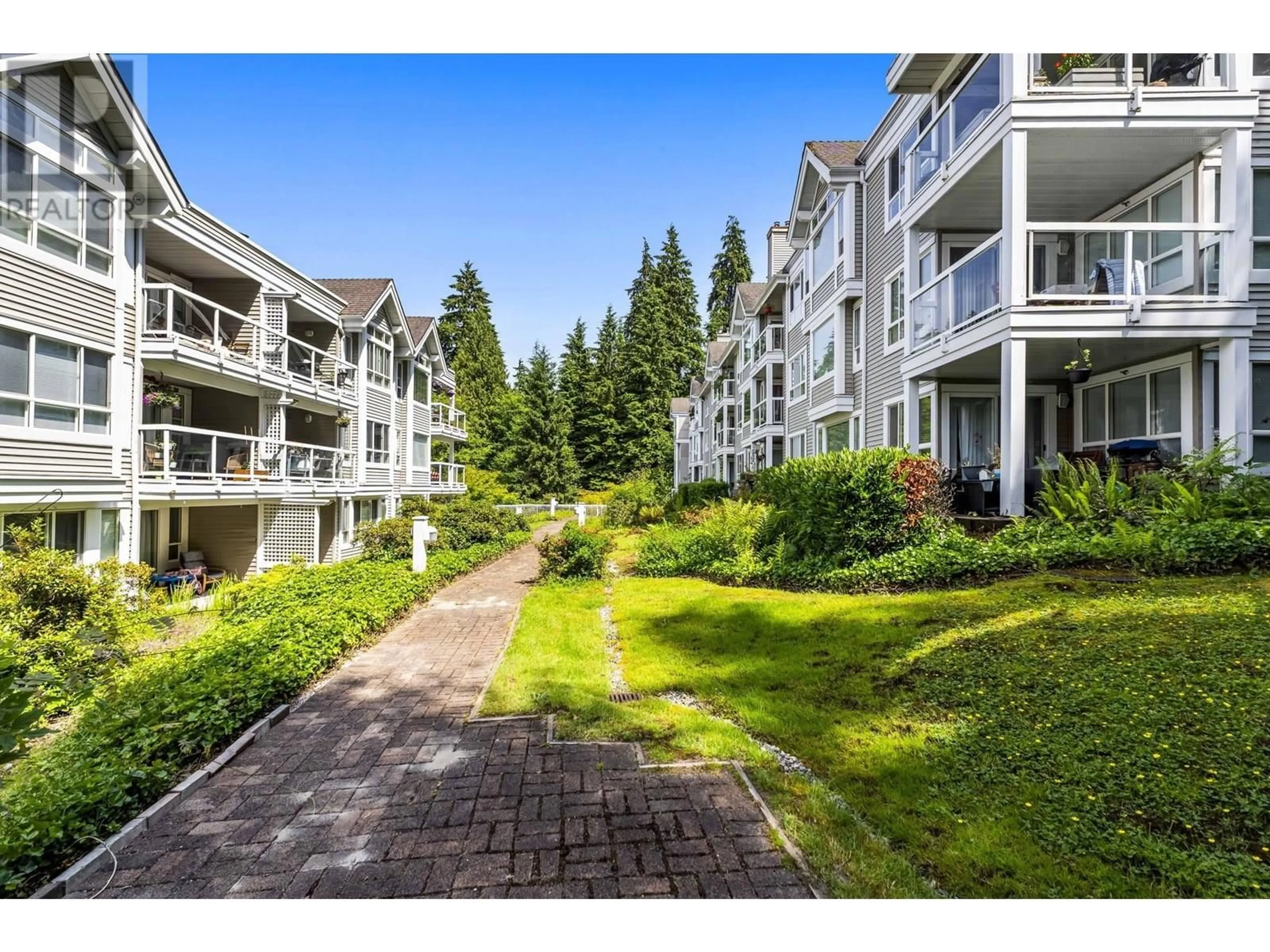 A pic from outside/outdoor area/front of a property/back of a property/a pic from drone, water/lake/river/ocean view for 104 - 3099 TERRAVISTA PLACE, Port Moody British Columbia V3H5A2