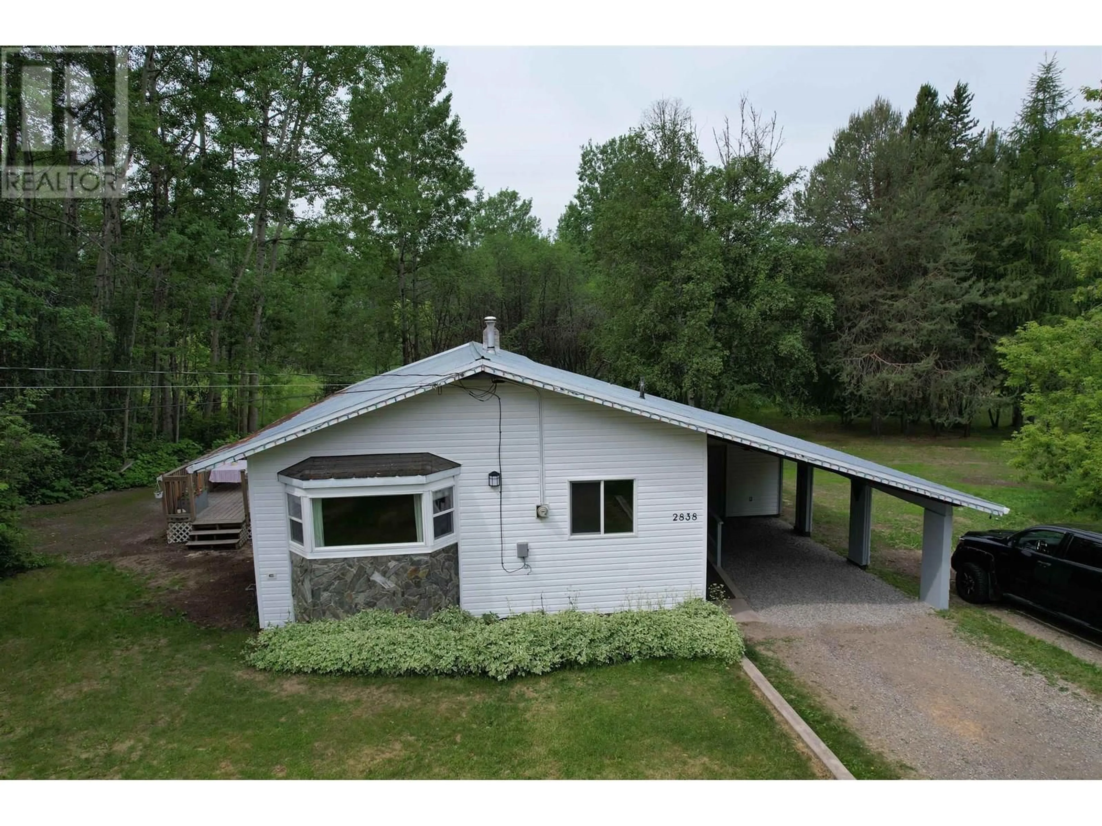 A pic from outside/outdoor area/front of a property/back of a property/a pic from drone, unknown for 2838 RED BLUFF ROAD, Quesnel British Columbia V2J6C7