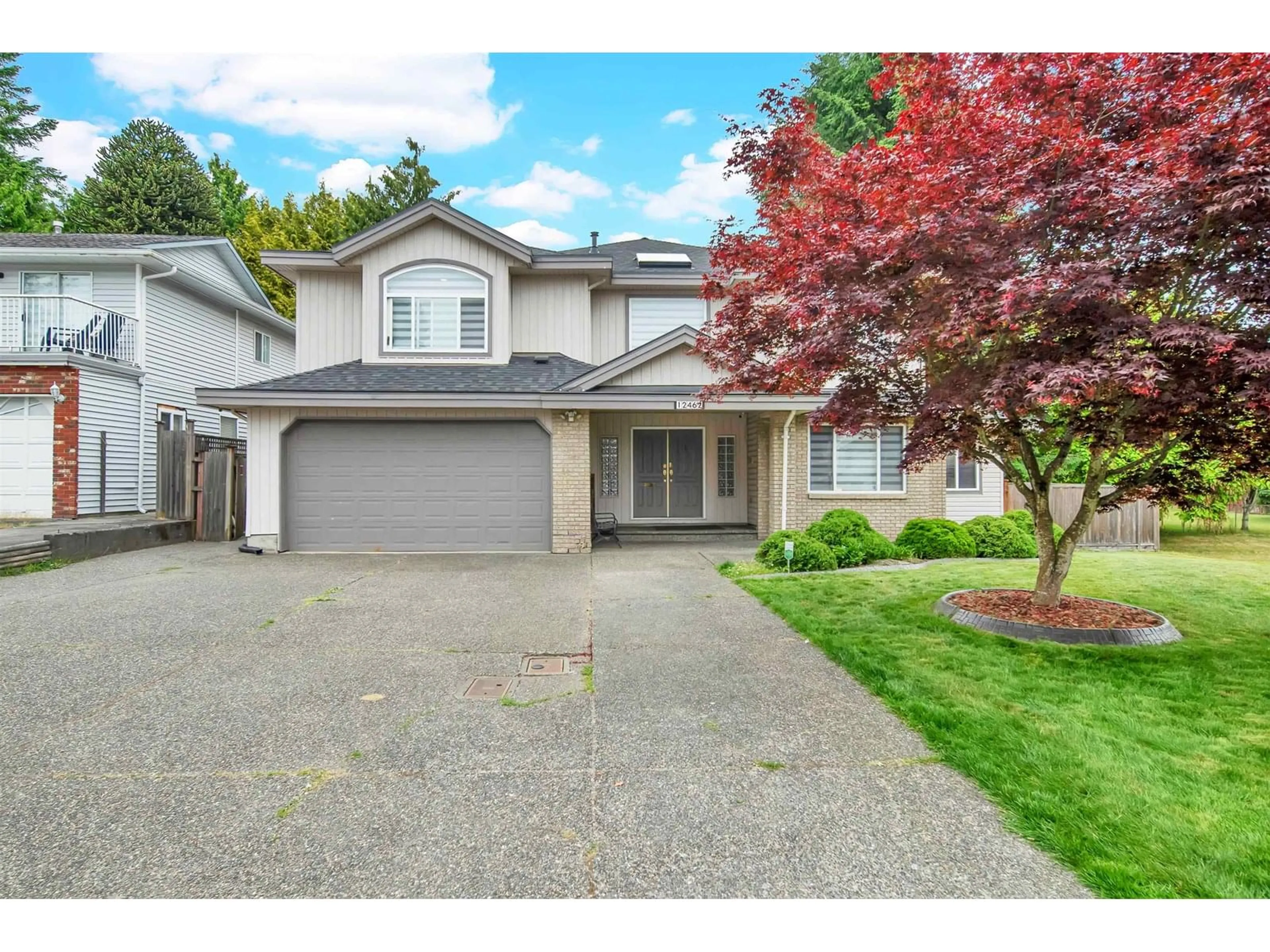Home with vinyl exterior material, street for 12462 93A, Surrey British Columbia V3V7J5