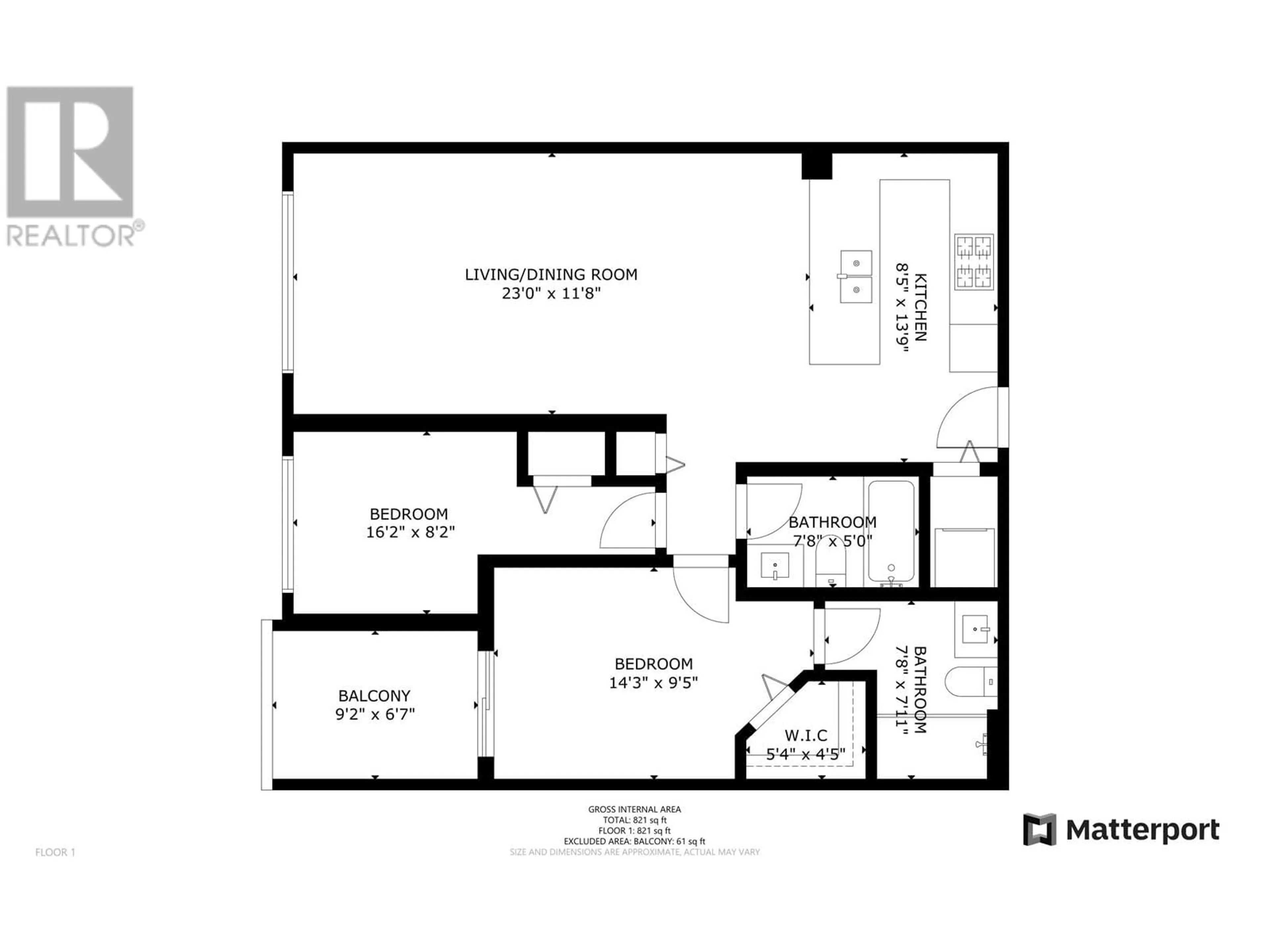 Floor plan for 202 - 9366 TOMICKI AVENUE, Richmond British Columbia V6X0N9