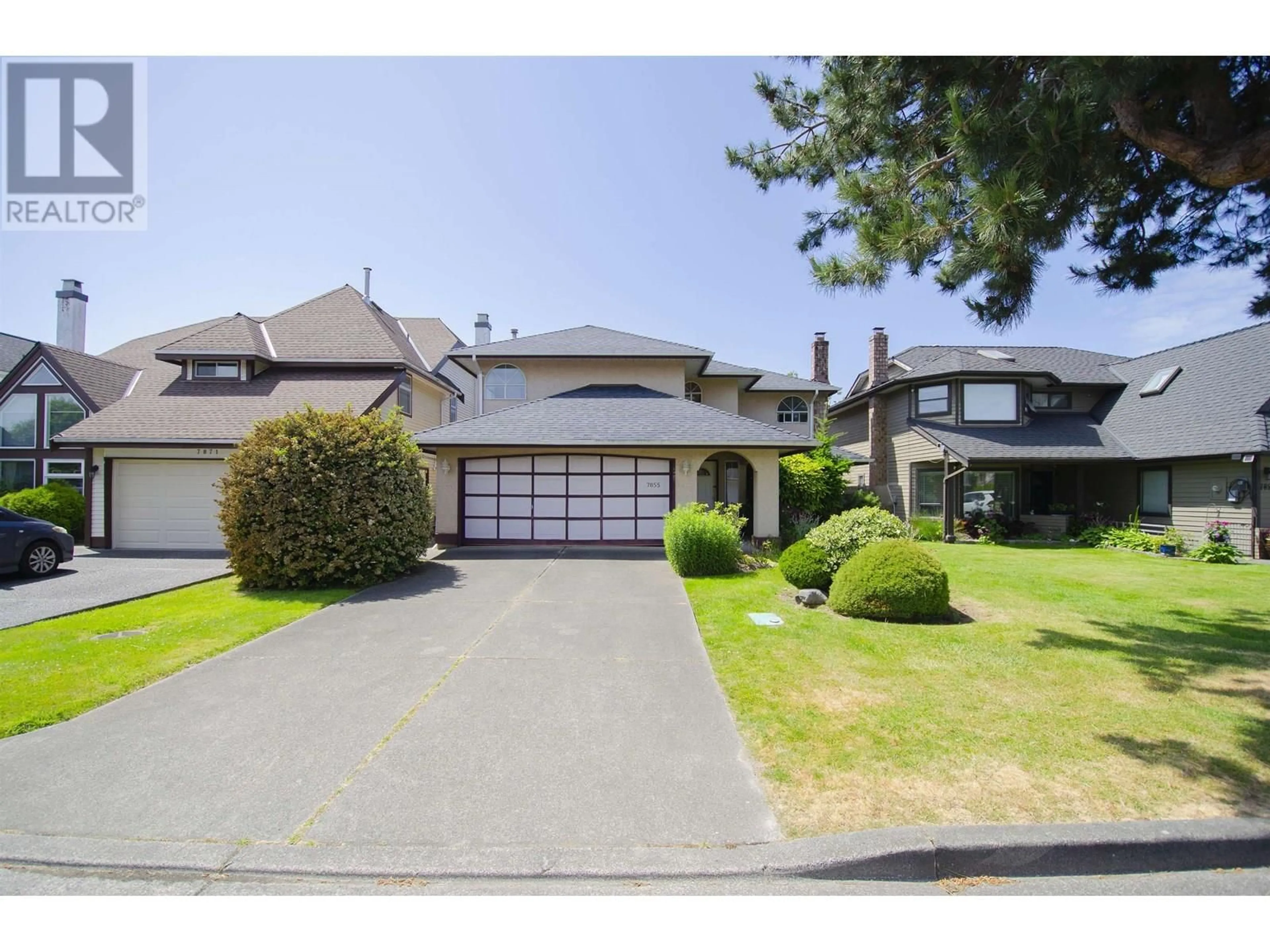 A pic from outside/outdoor area/front of a property/back of a property/a pic from drone, street for 7855 SHACKLETON DRIVE, Richmond British Columbia V7C5H3