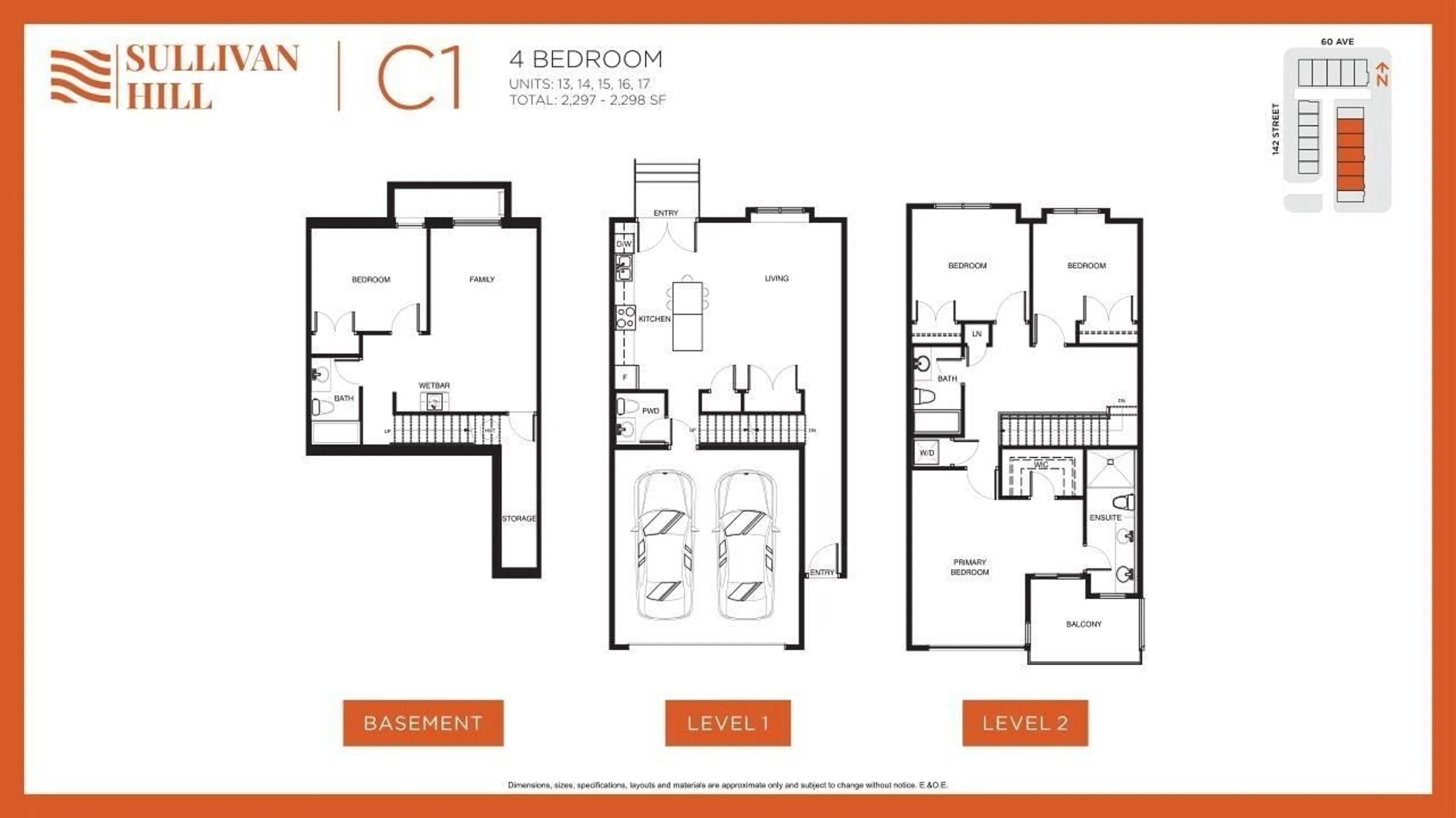 Floor plan for 17 - 5960 142, Surrey British Columbia V3X1C8