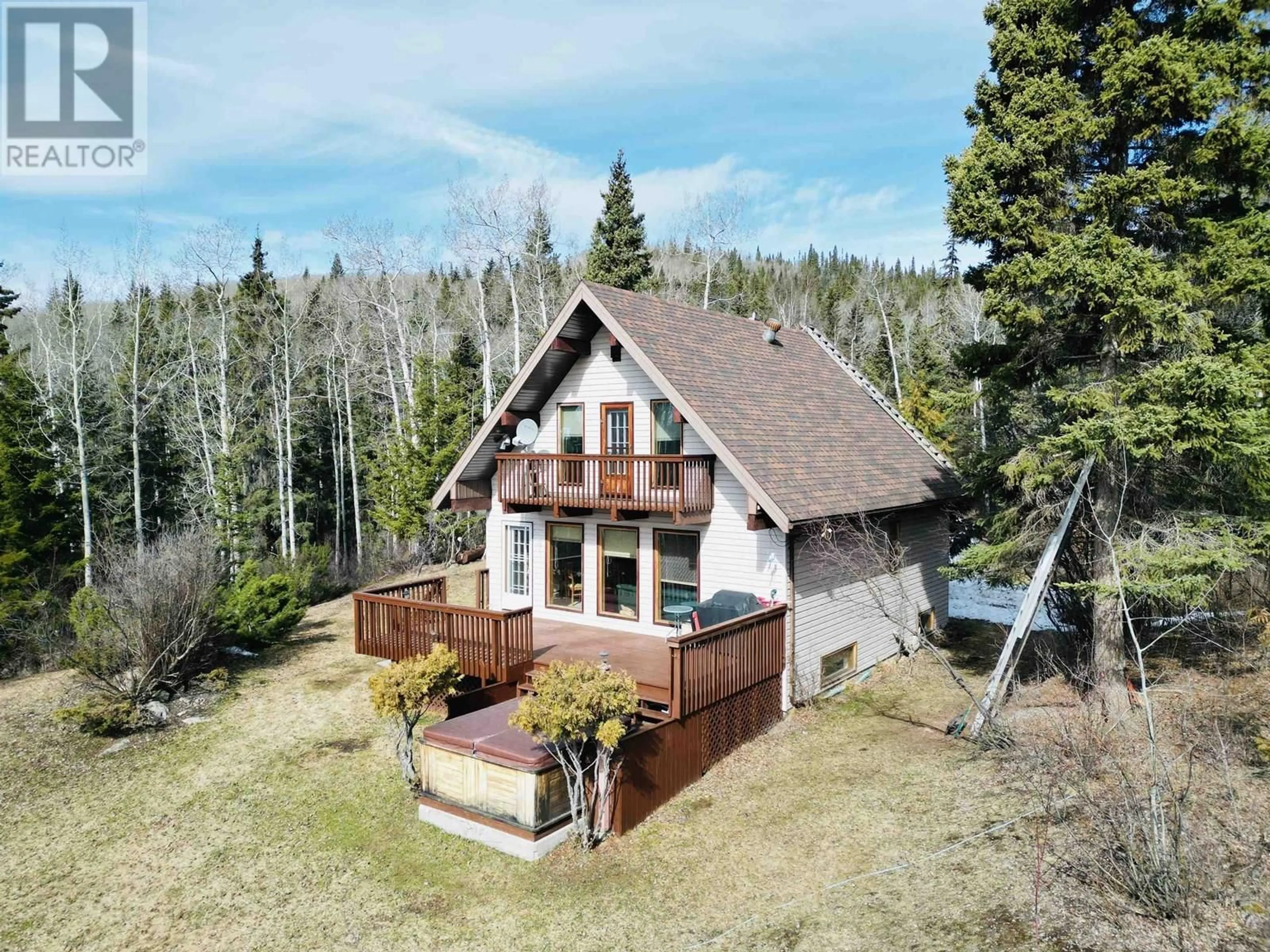 A pic from outside/outdoor area/front of a property/back of a property/a pic from drone, water/lake/river/ocean view for 4340 KELWAY ROAD, Burns Lake British Columbia V0J1E3