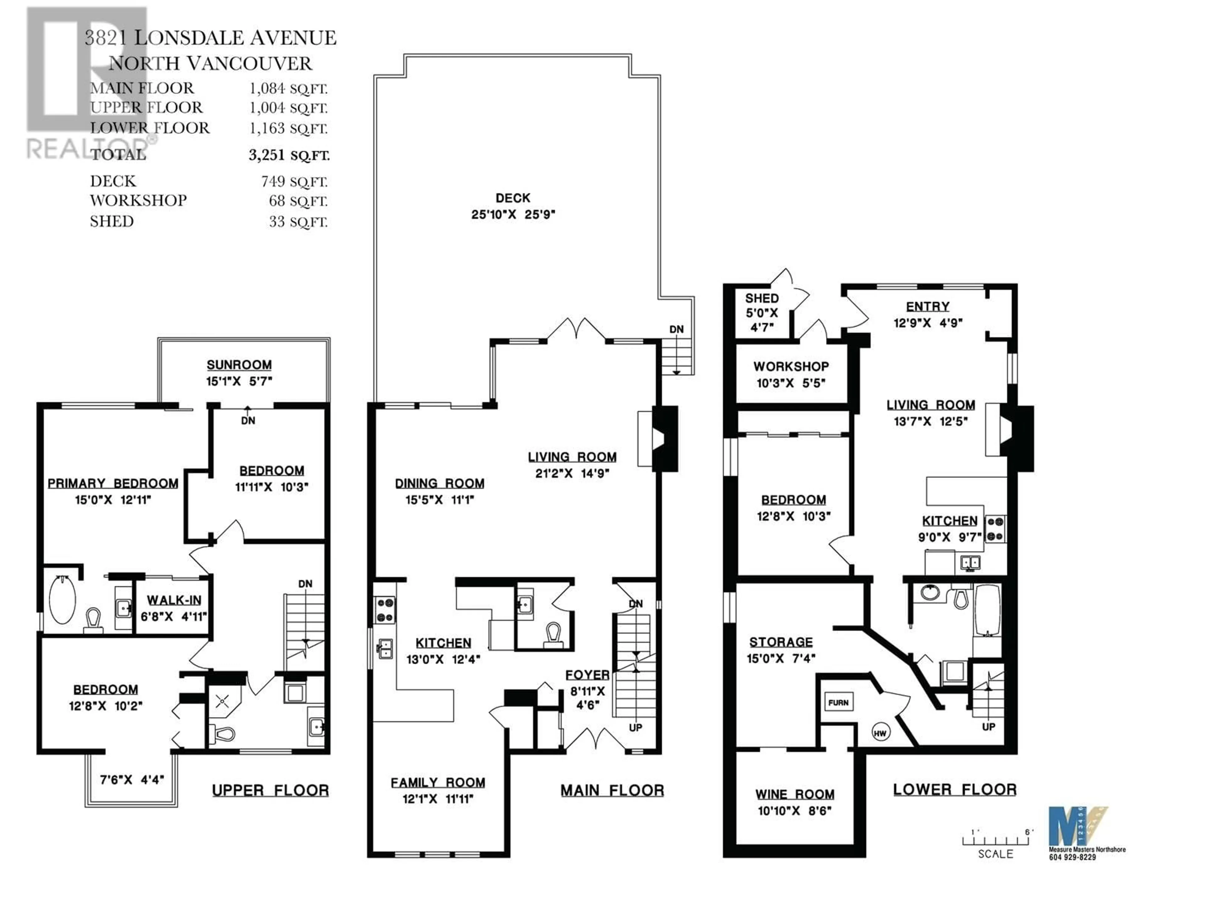 Floor plan for 3821 LONSDALE AVENUE, North Vancouver British Columbia V7N3K8
