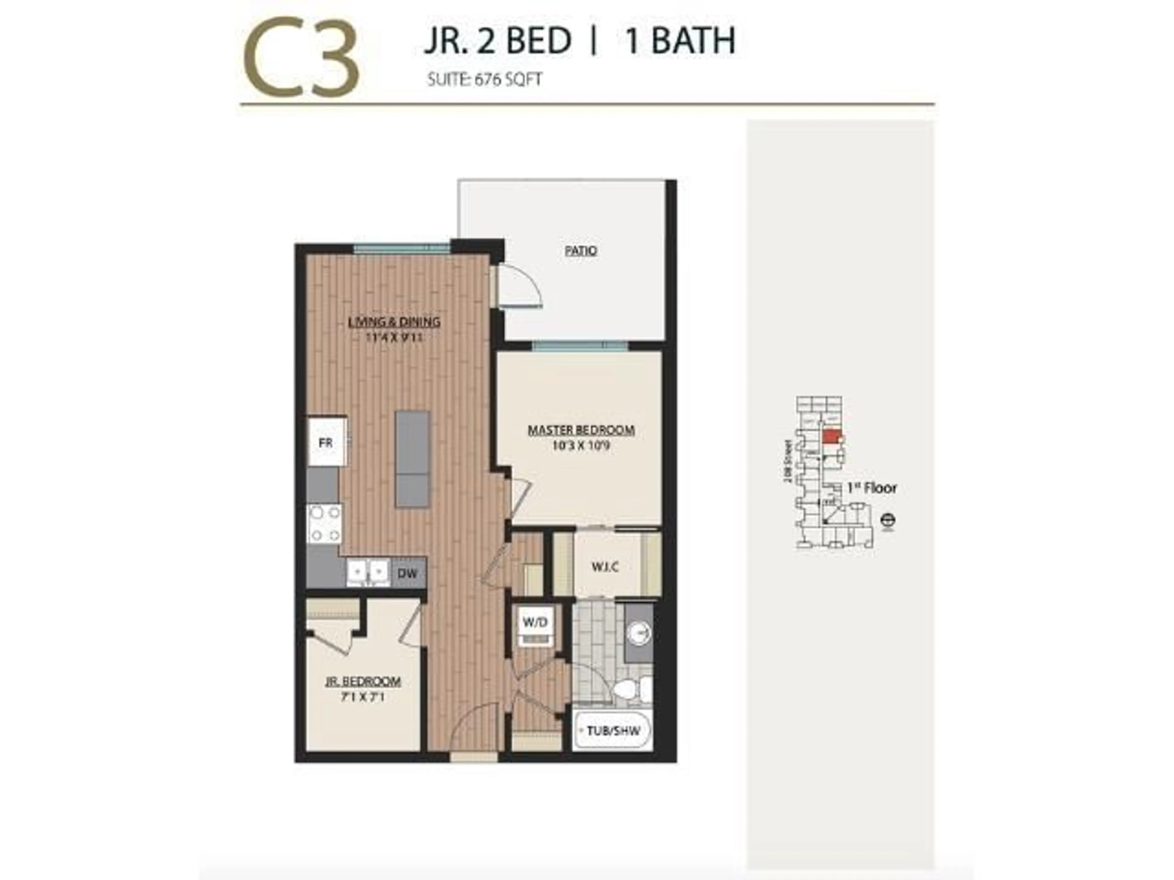 Floor plan for A130 - 8233 208B, Langley British Columbia V0V0V0
