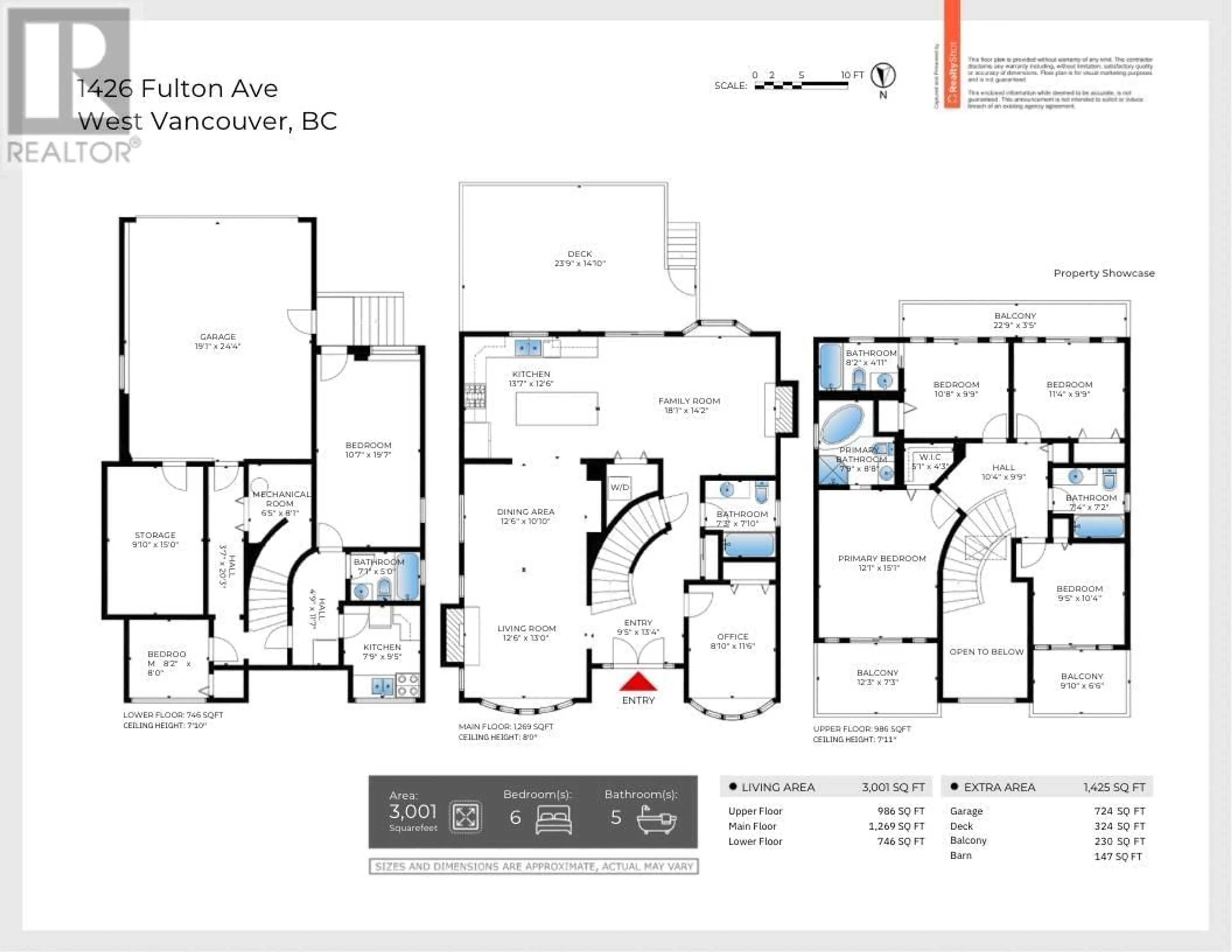 Floor plan for 1426 FULTON AVENUE, West Vancouver British Columbia V7T1P1