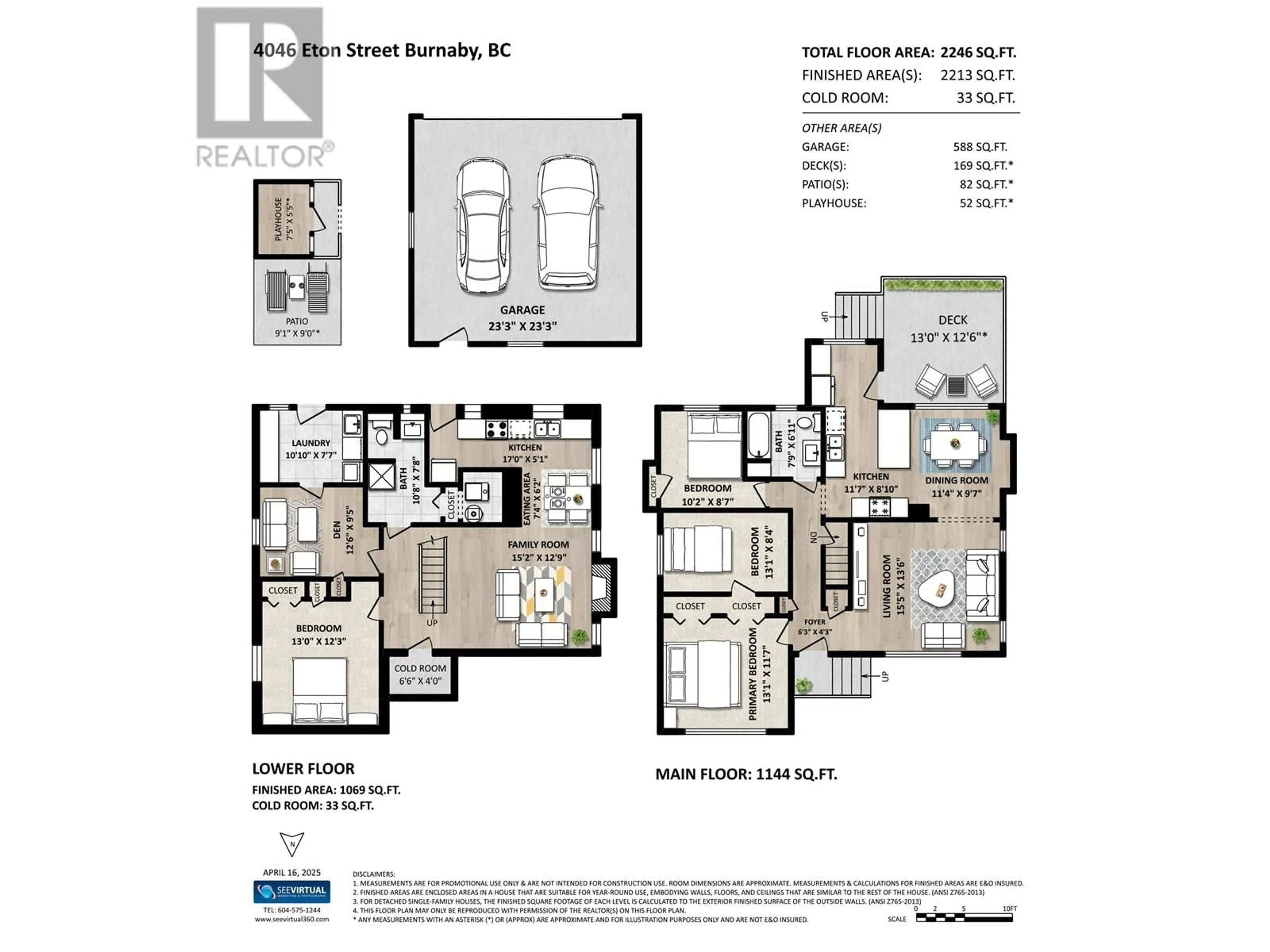 Floor plan for 4046 ETON STREET, Burnaby British Columbia V5C1J7