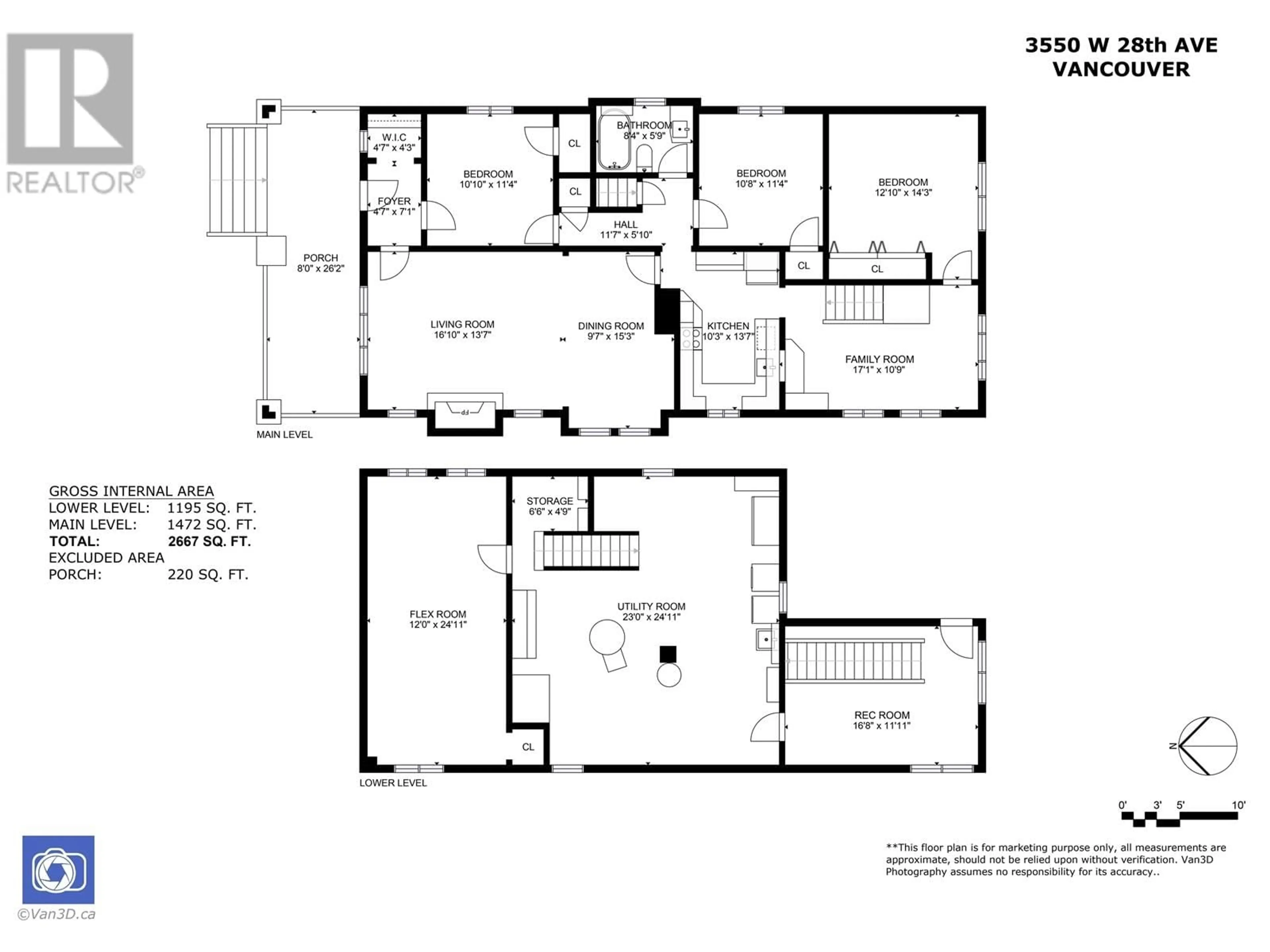 Floor plan for 3550 28TH AVENUE, Vancouver British Columbia V6S1S2