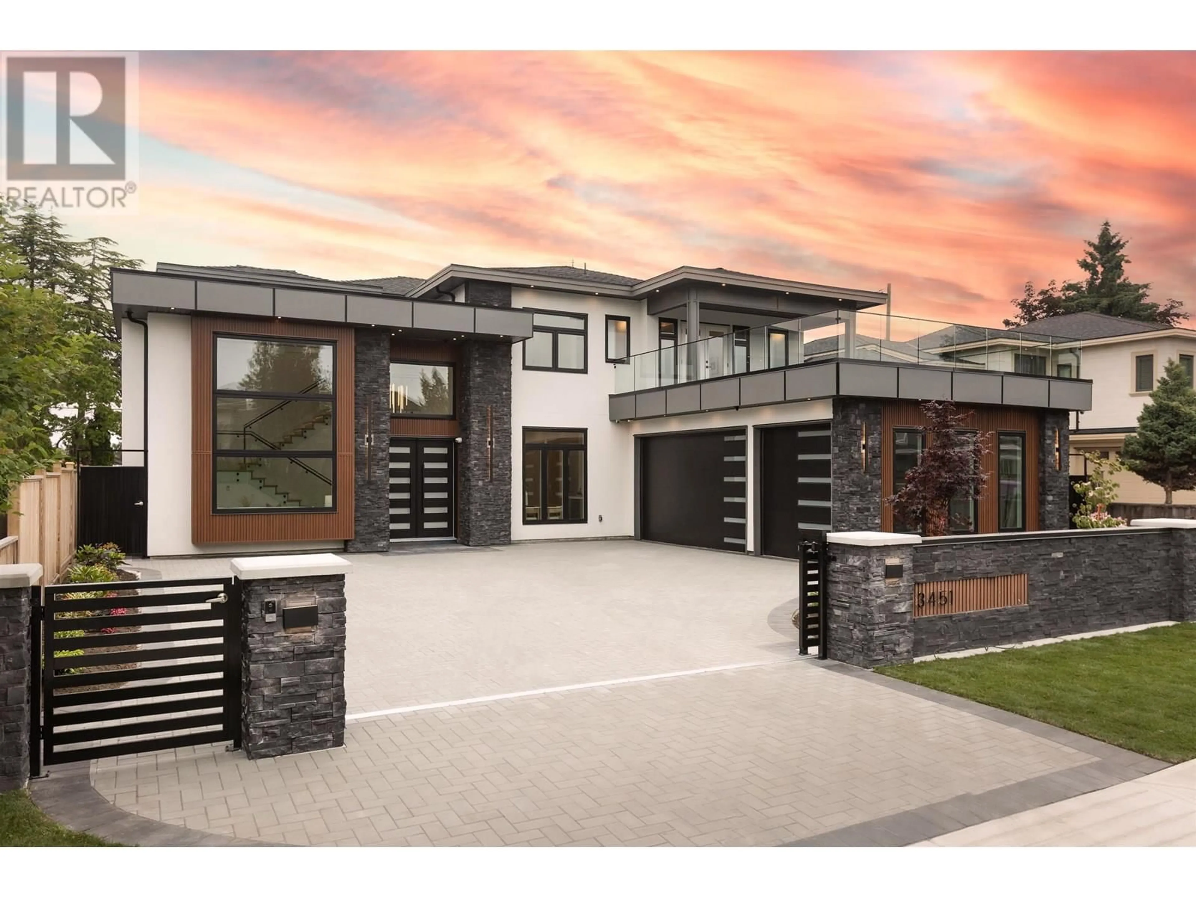 Home with brick exterior material, street for 3451 ULLSMORE AVENUE, Richmond British Columbia V7C1R9