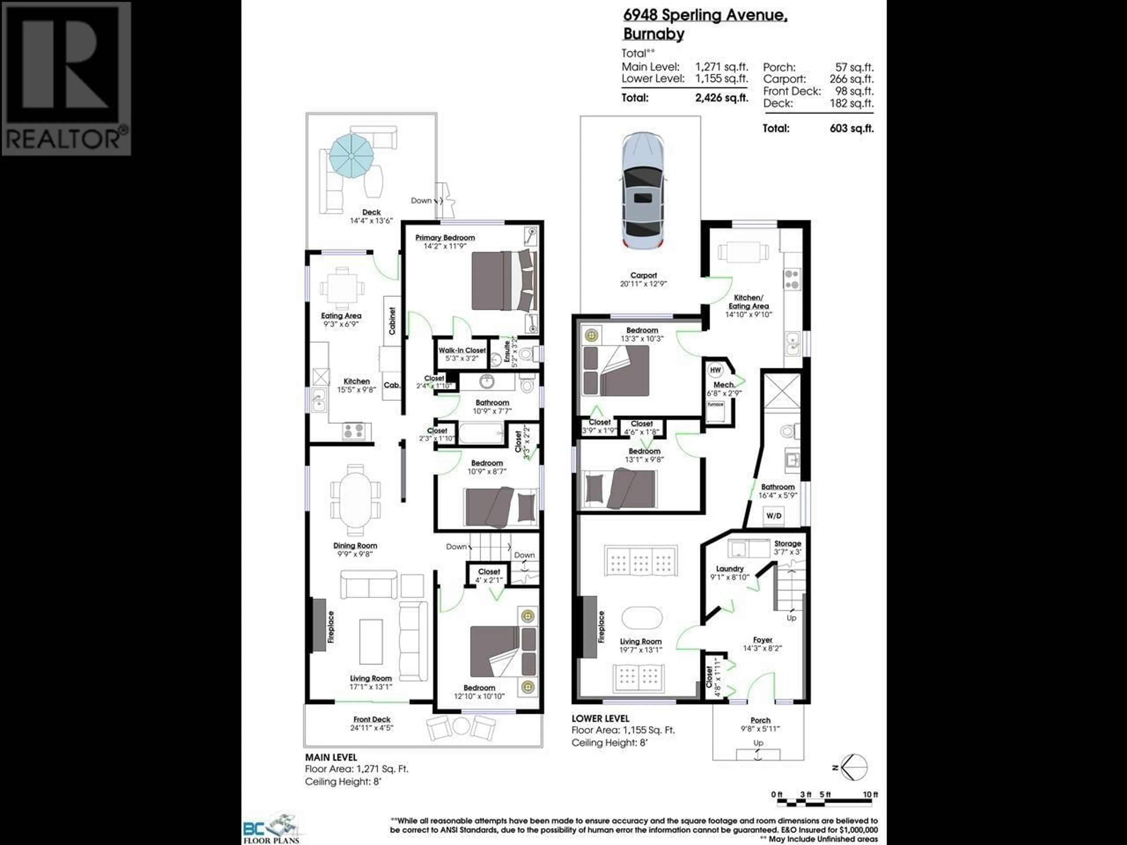 Floor plan for 6948 SPERLING AVENUE, Burnaby British Columbia V5E2W2