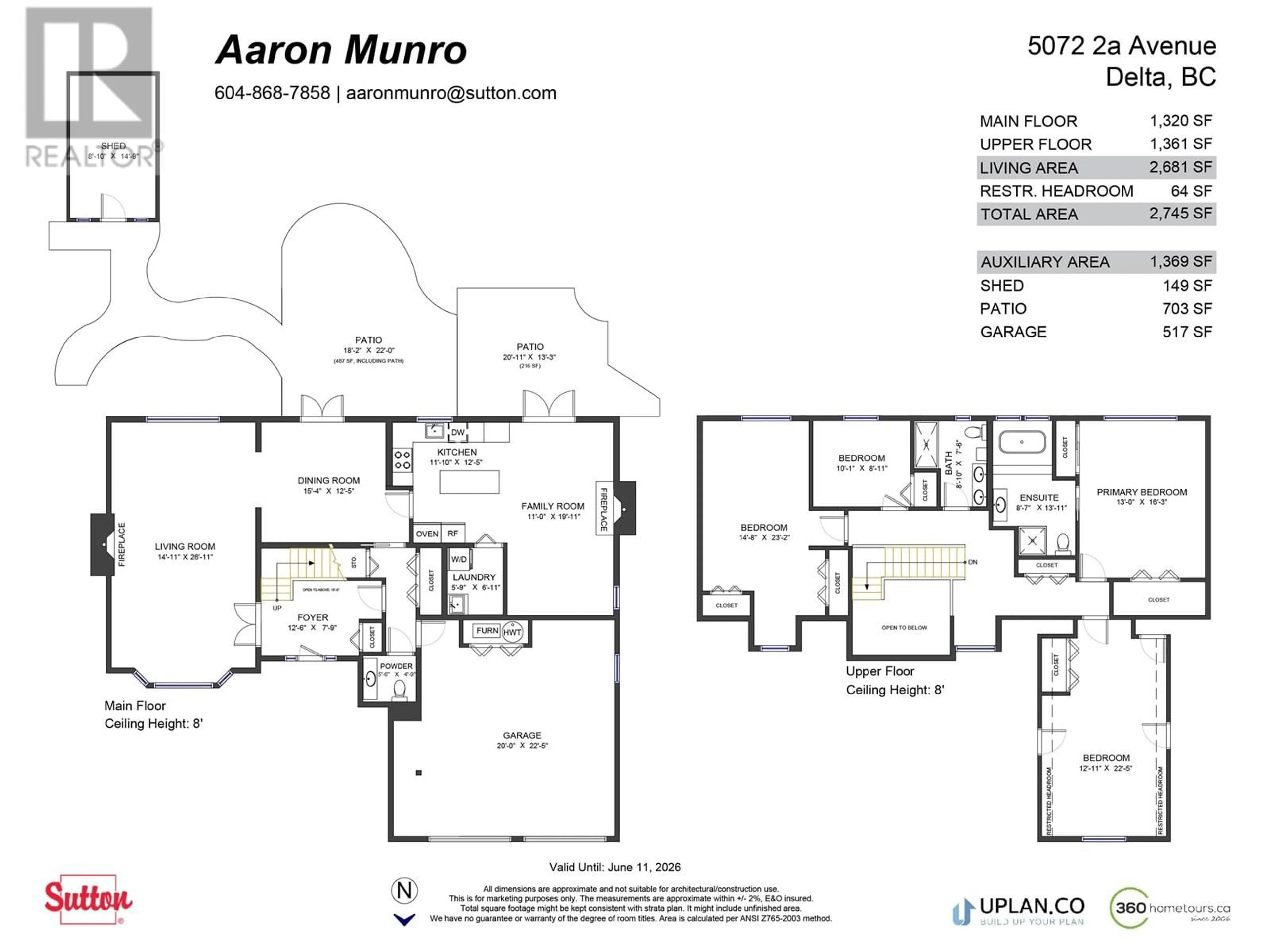 Floor plan for 5072 2A AVENUE, Delta British Columbia V4M3N5