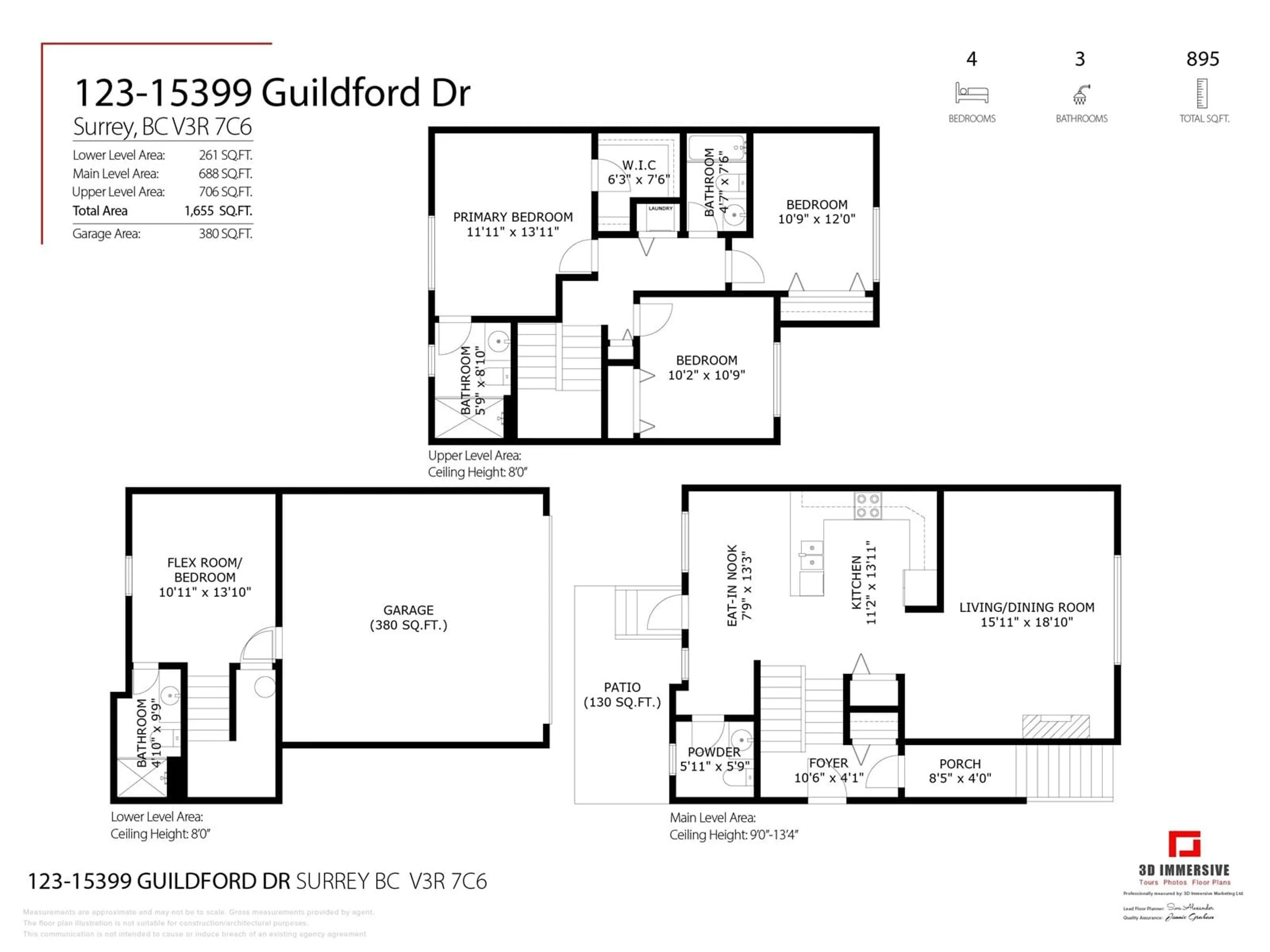 Floor plan for 123 - 15399 GUILDFORD, Surrey British Columbia V3R7C6