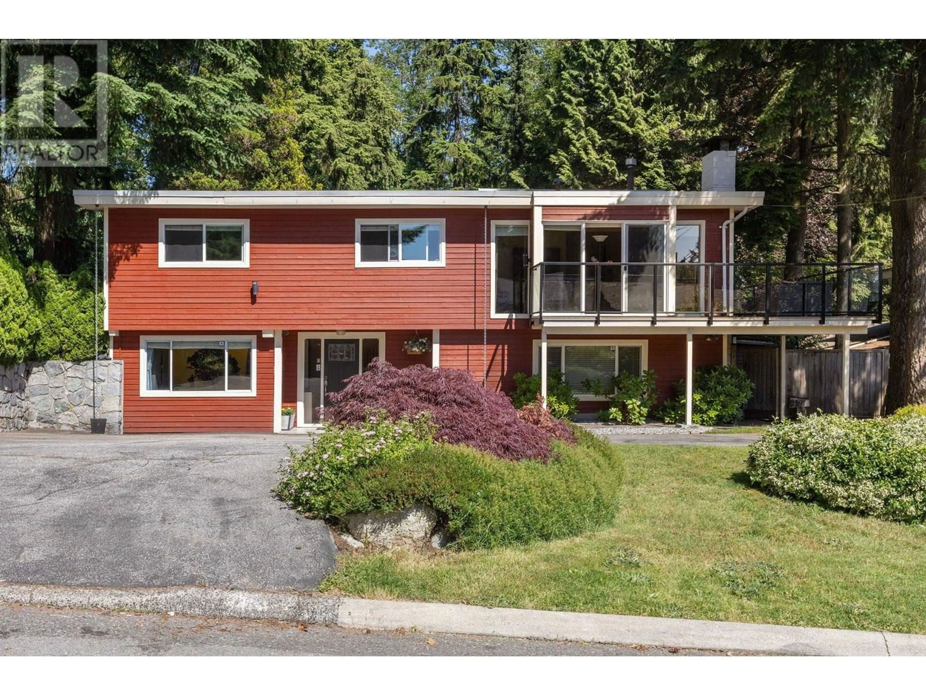 Home with vinyl exterior material, street for 2591 BELLOC STREET, North Vancouver British Columbia V7H1H9