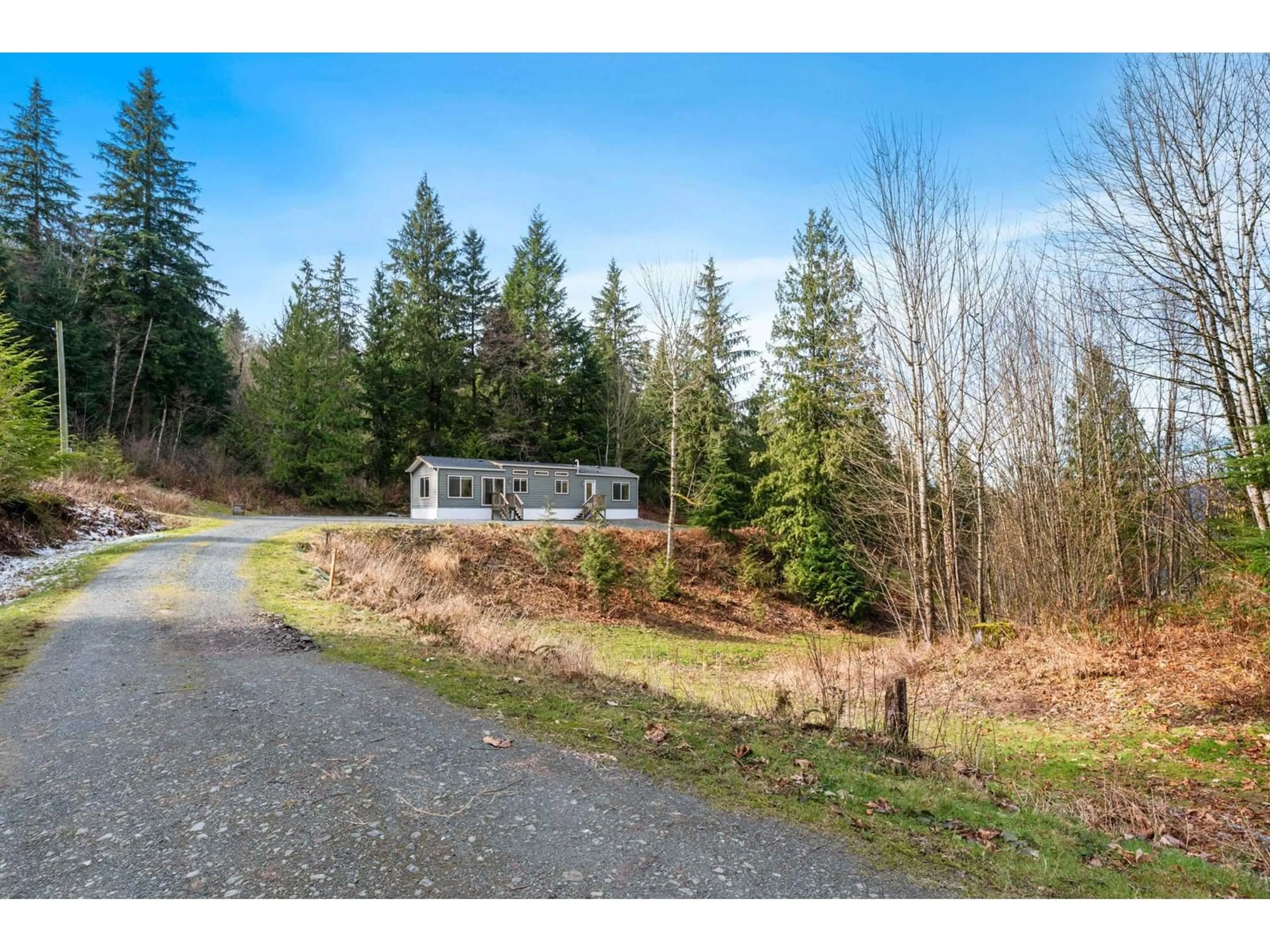 A pic from outside/outdoor area/front of a property/back of a property/a pic from drone, forest/trees view for 6650 HINKLEY ROAD, Chilliwack British Columbia V4Z1J4
