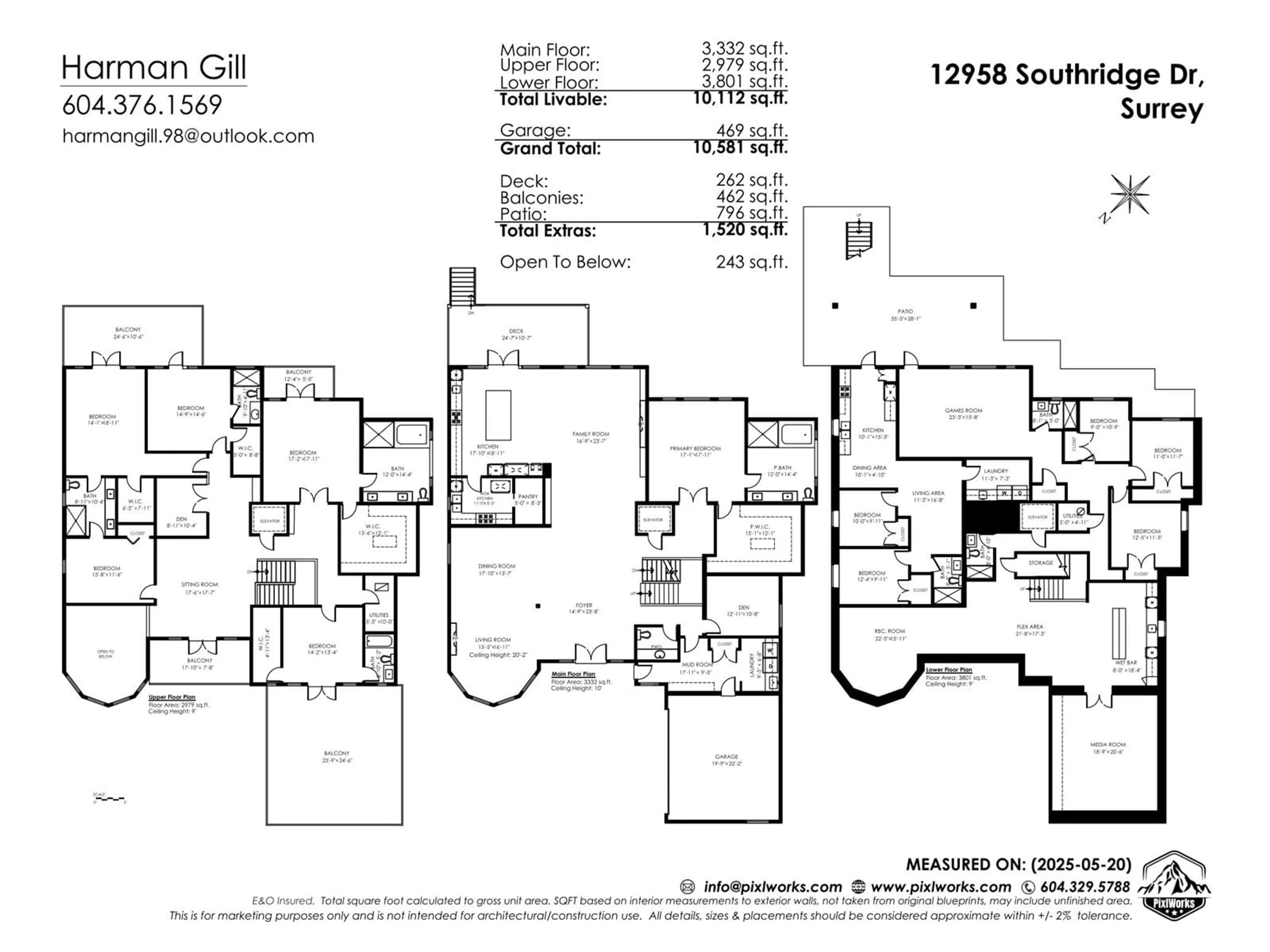 Floor plan for 12958 SOUTHRIDGE, Surrey British Columbia V3X3E3
