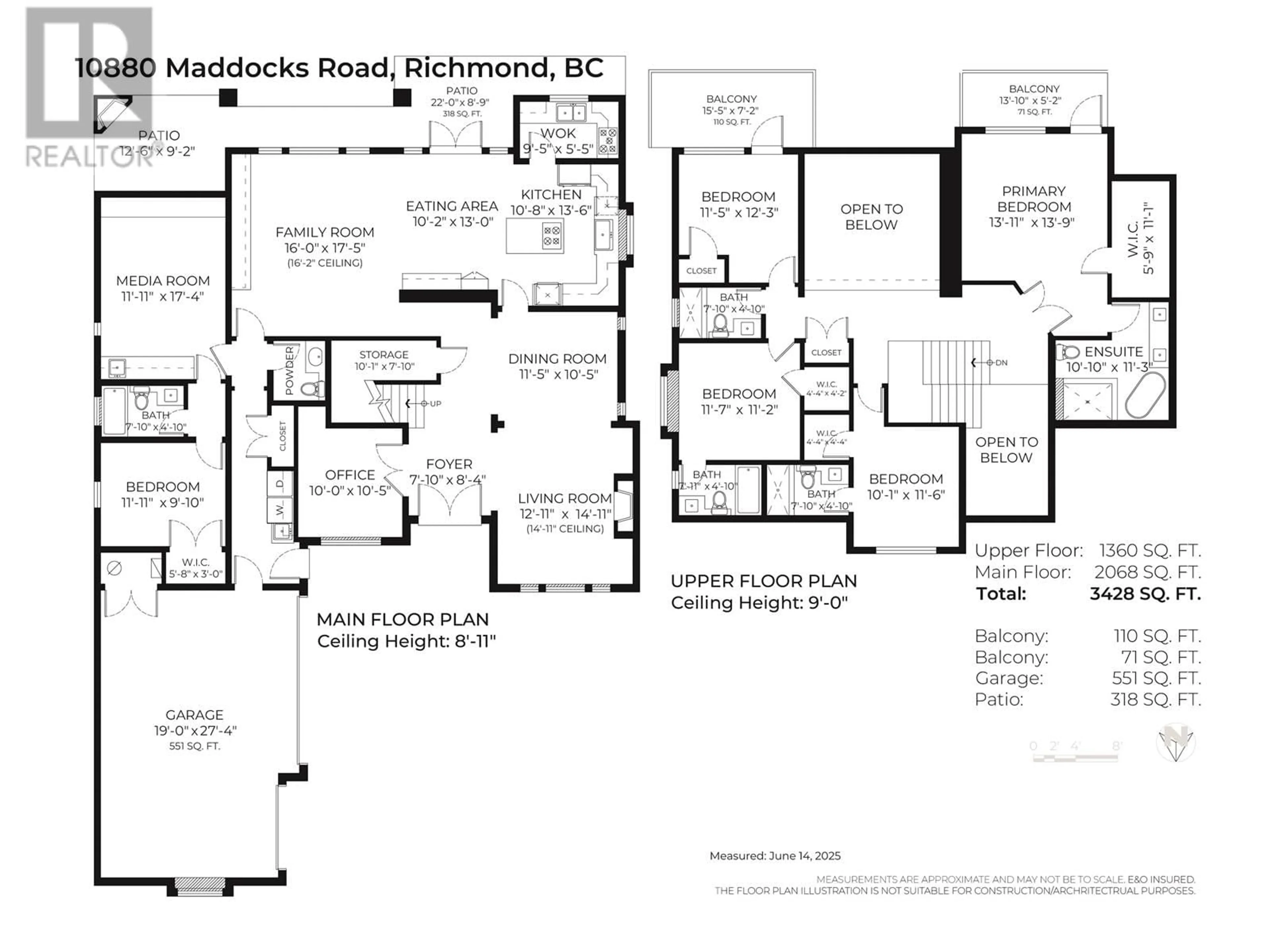 Floor plan for 10880 MADDOCKS ROAD, Richmond British Columbia V7A3M5