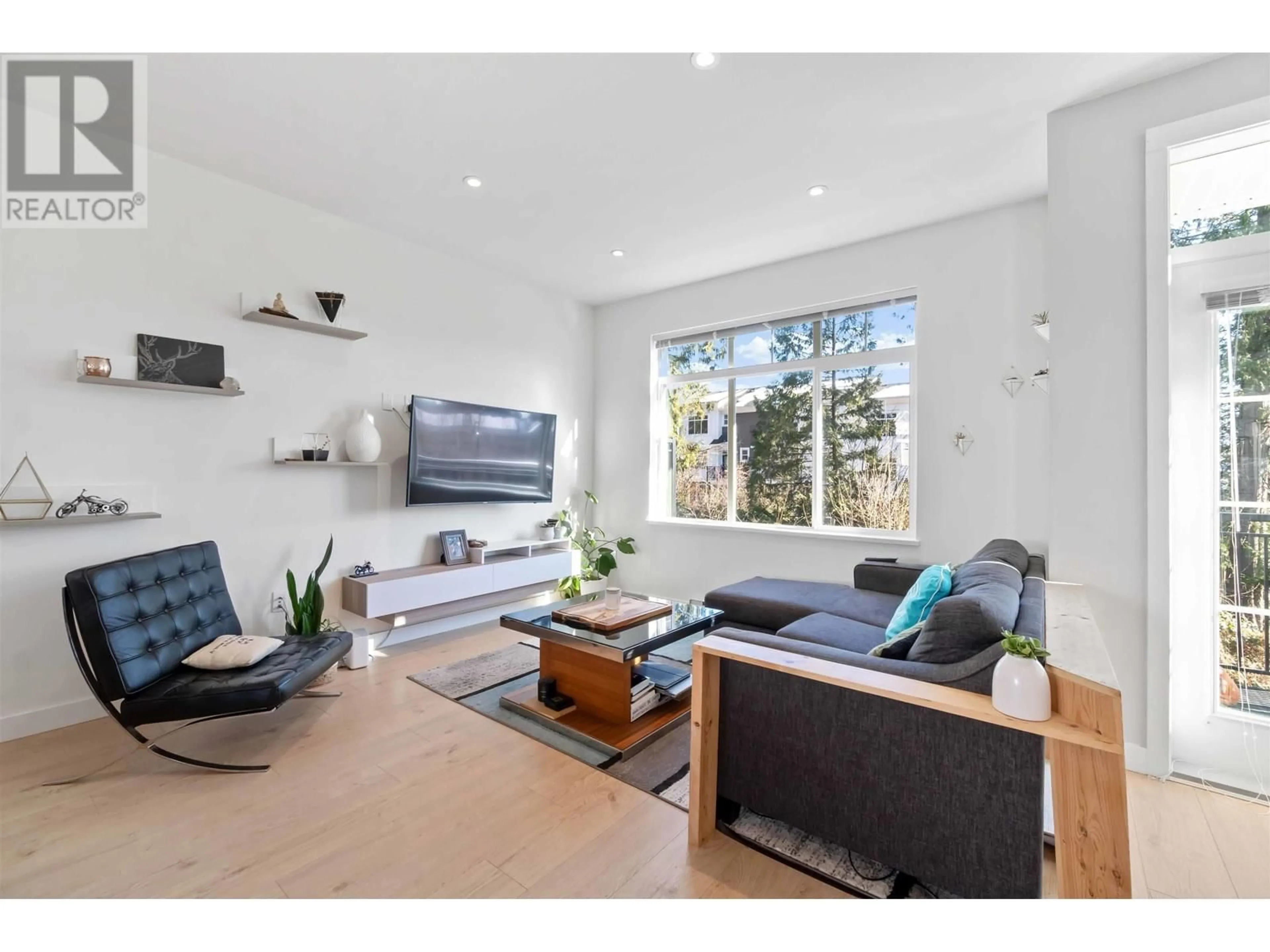 Living room with furniture, wood/laminate floor for 125 - 1225 MITCHELL STREET, Coquitlam British Columbia V3B0R5