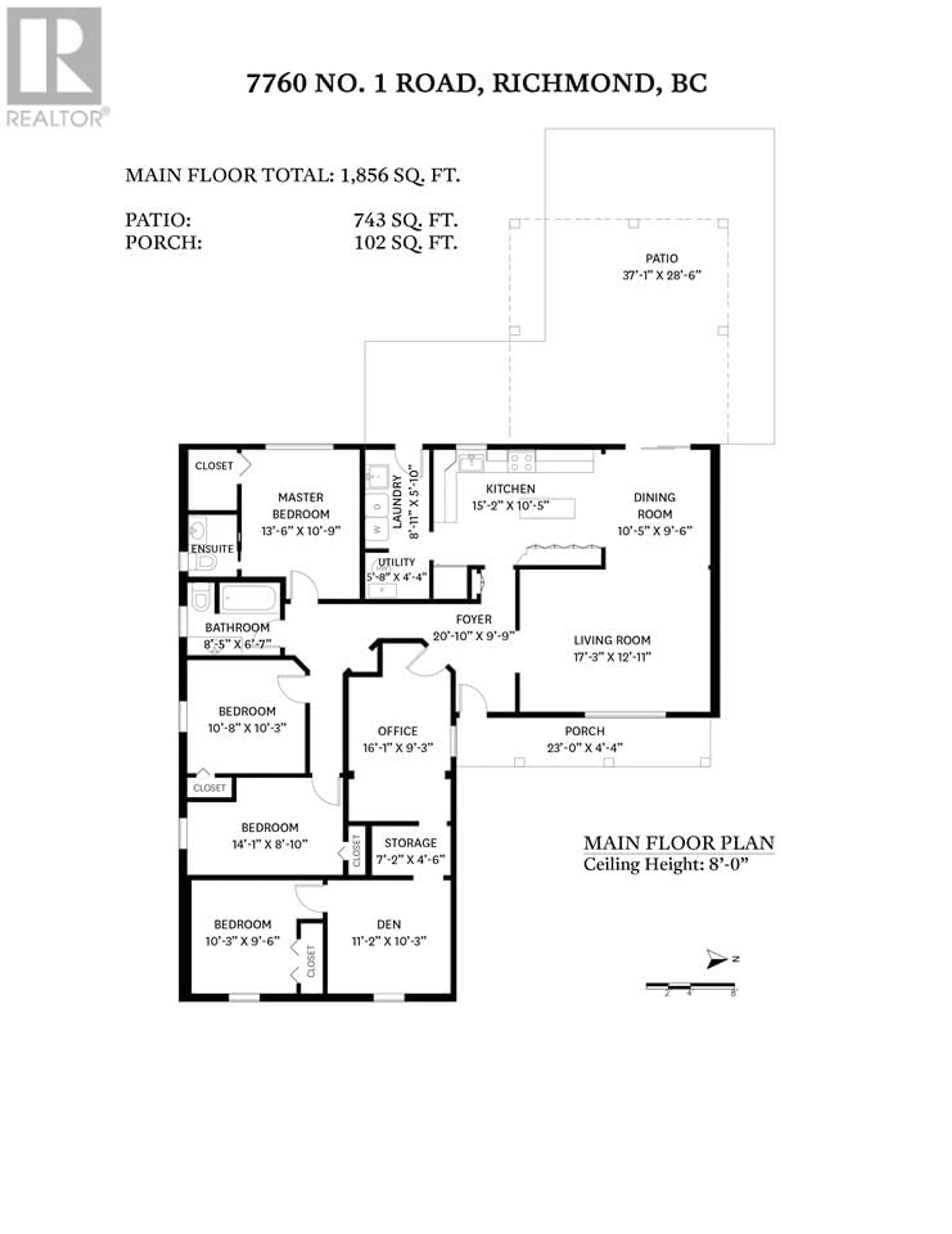 Floor plan for 7760 NO. 1 ROAD, Richmond British Columbia V7C1T6