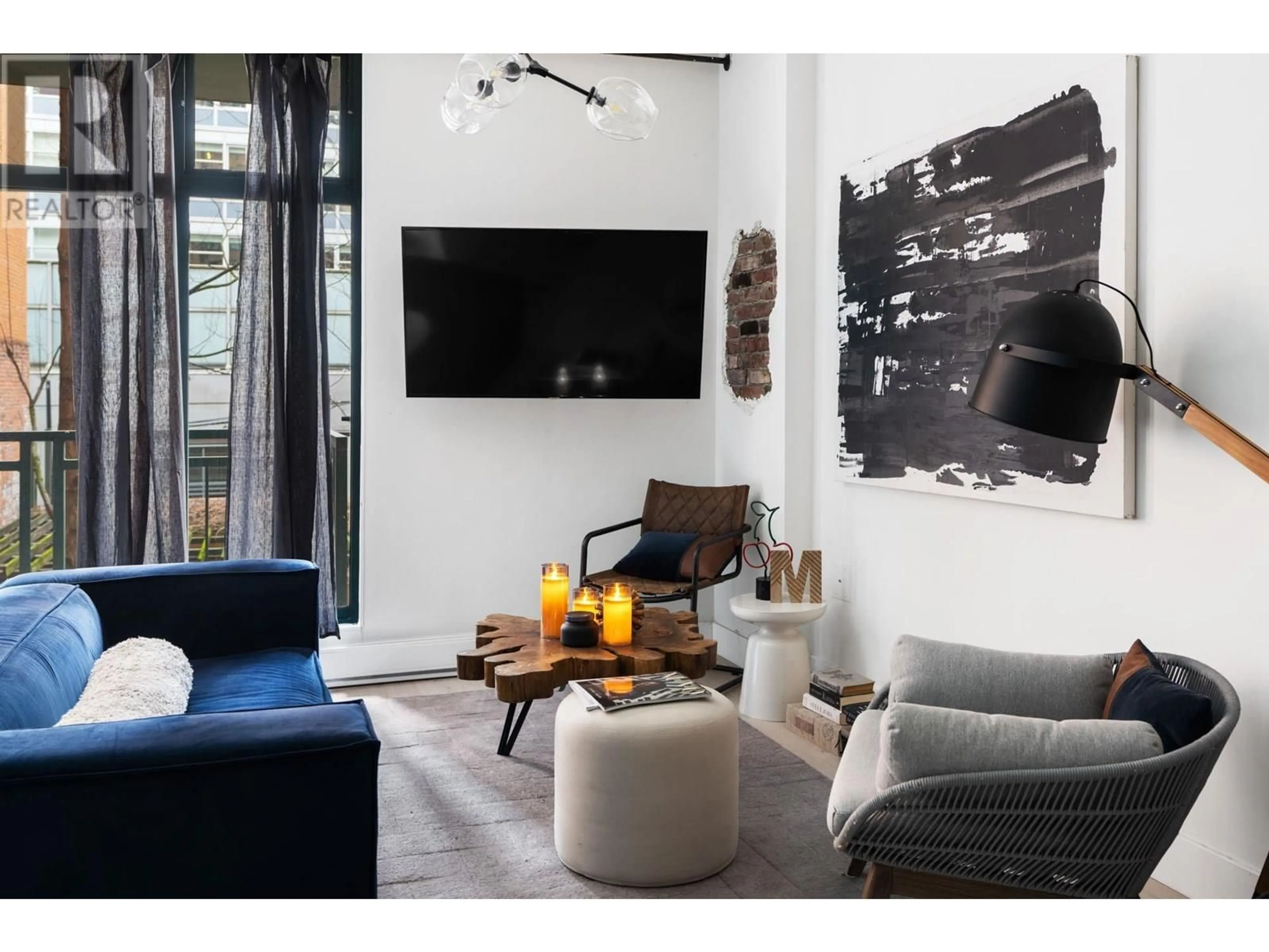 Living room with furniture, unknown for 212 - 22 CORDOVA STREET, Vancouver British Columbia V6A4G8