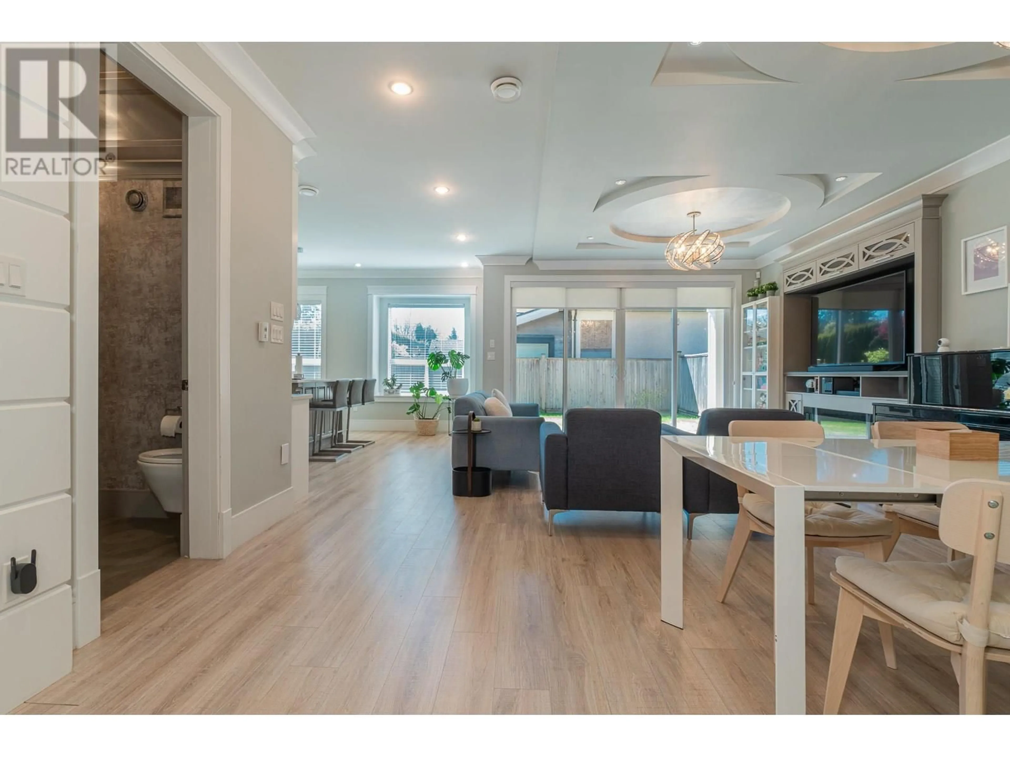 Open concept kitchen, wood/laminate floor for 5028 MAPLE ROAD, Richmond British Columbia V7E1G3