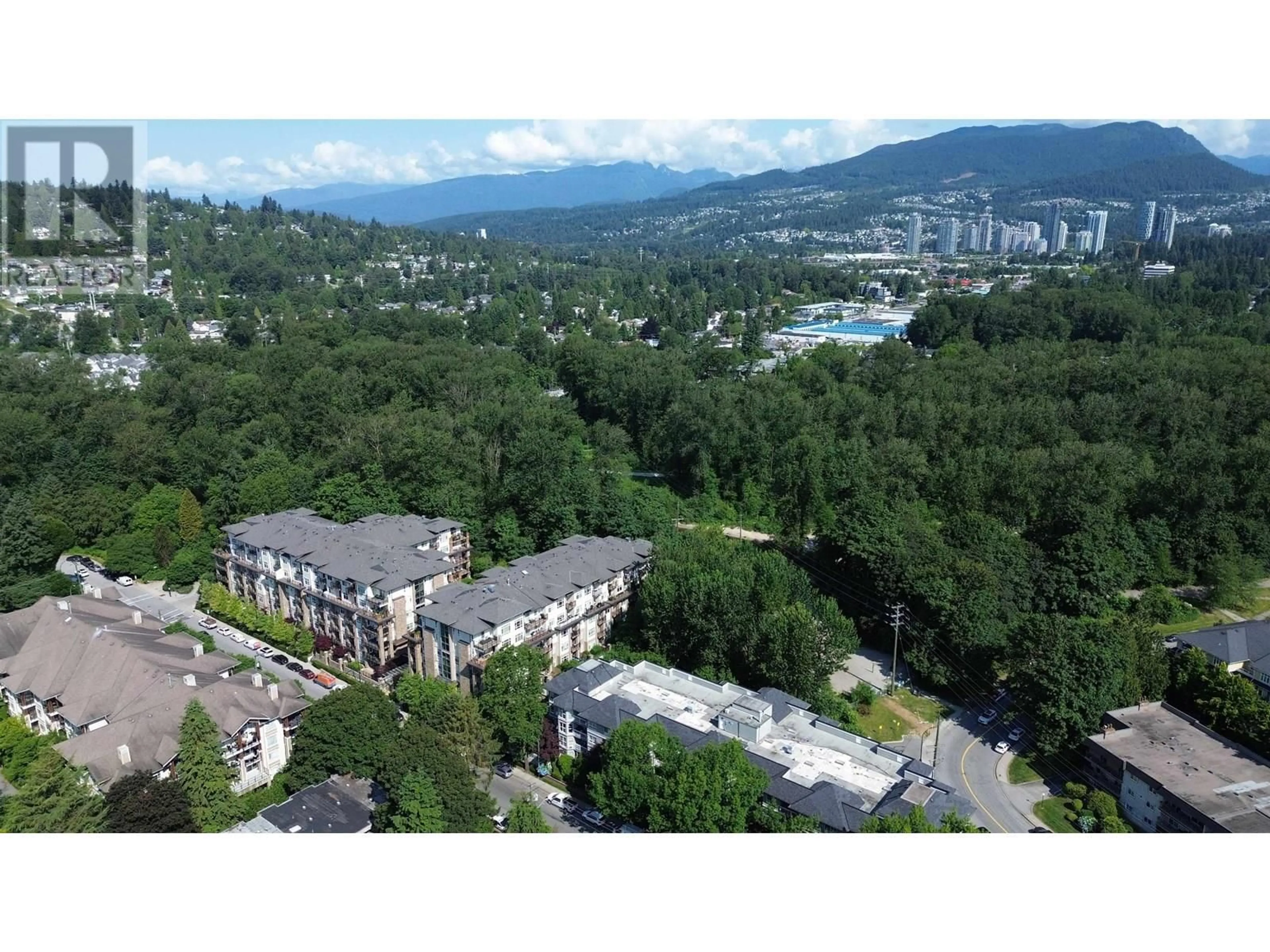 A pic from outside/outdoor area/front of a property/back of a property/a pic from drone, mountain view for 613 - 2495 WILSON AVENUE, Port Coquitlam British Columbia V3C0E4