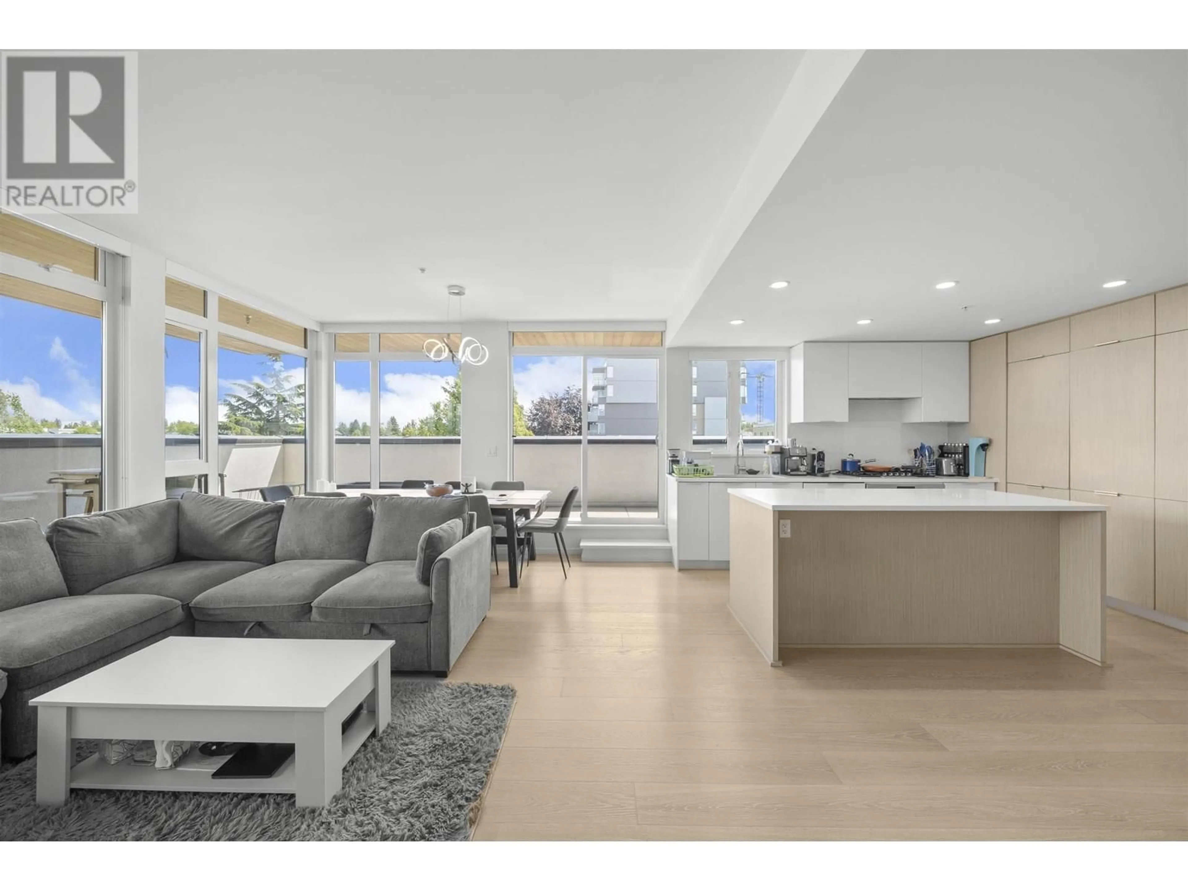 Open concept kitchen, ceramic/tile floor for 602 - 5085 MAIN STREET, Vancouver British Columbia V5W2R2