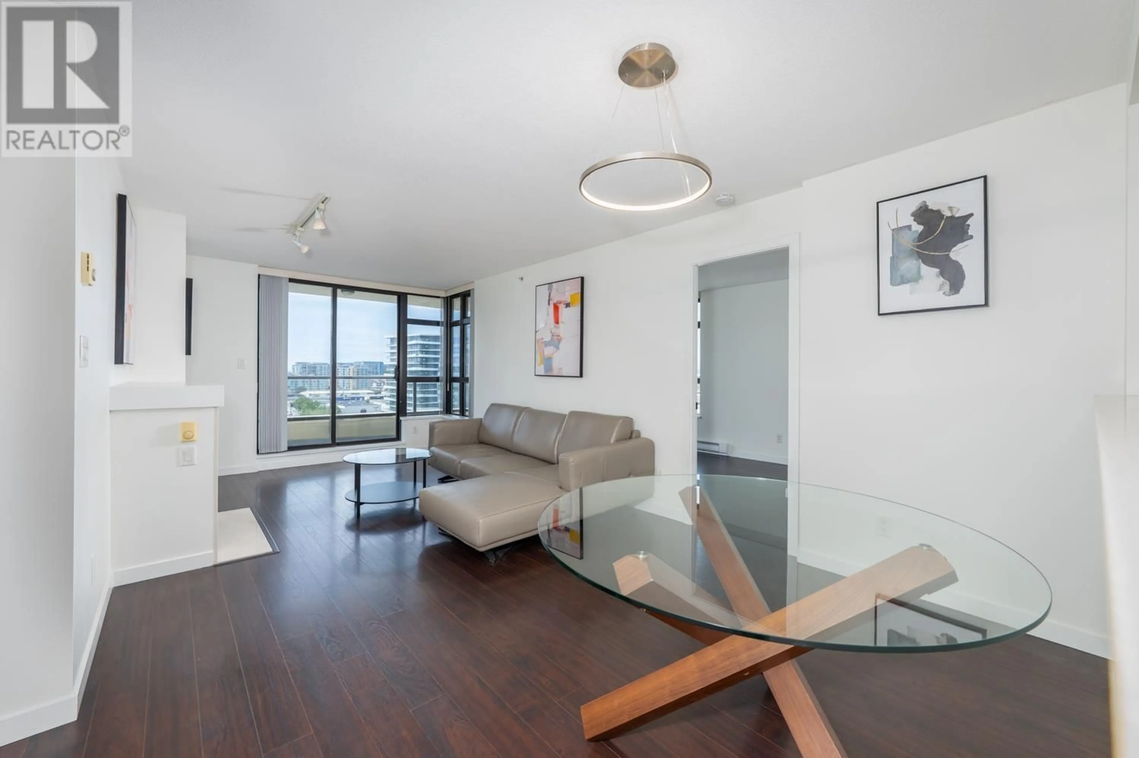 Living room with furniture, unknown for 1101 - 8120 LANSDOWNE ROAD, Richmond British Columbia V6X0A1