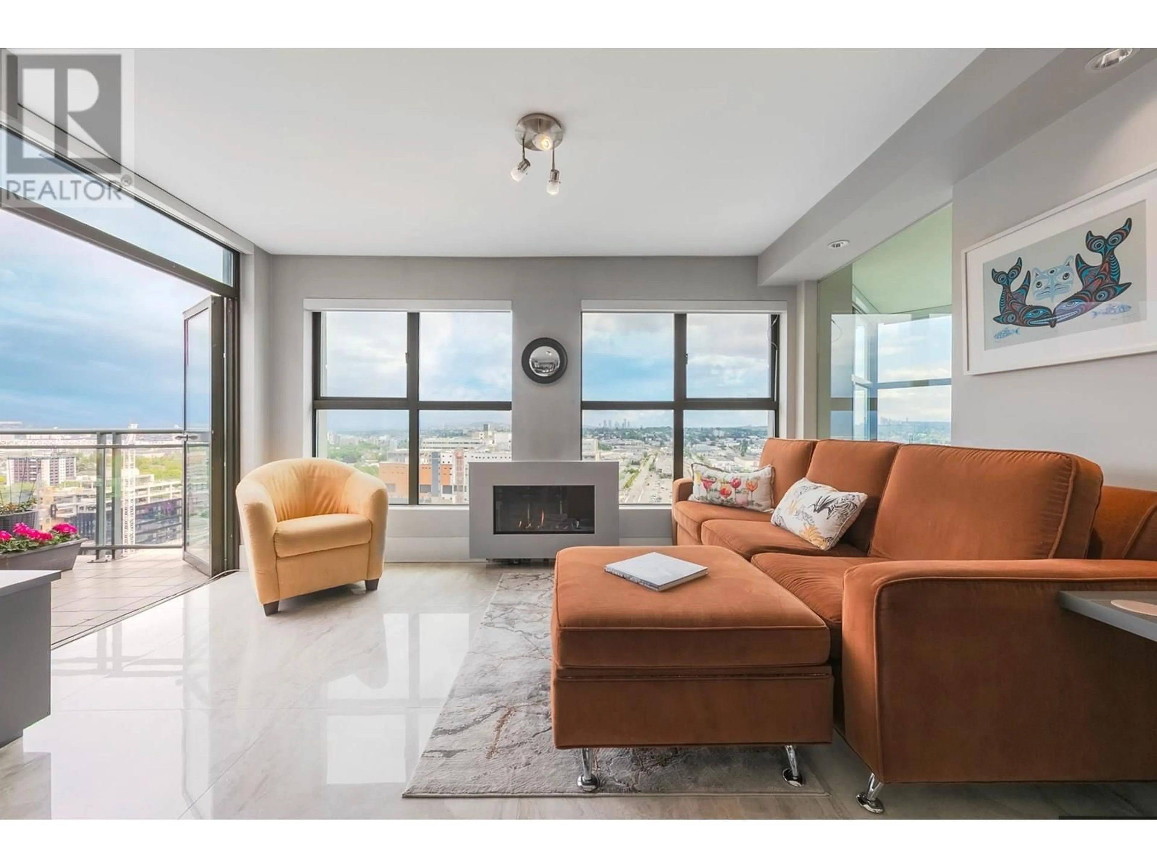 Living room with furniture, unknown for 2402 - 1128 QUEBEC STREET, Vancouver British Columbia V6A4E1