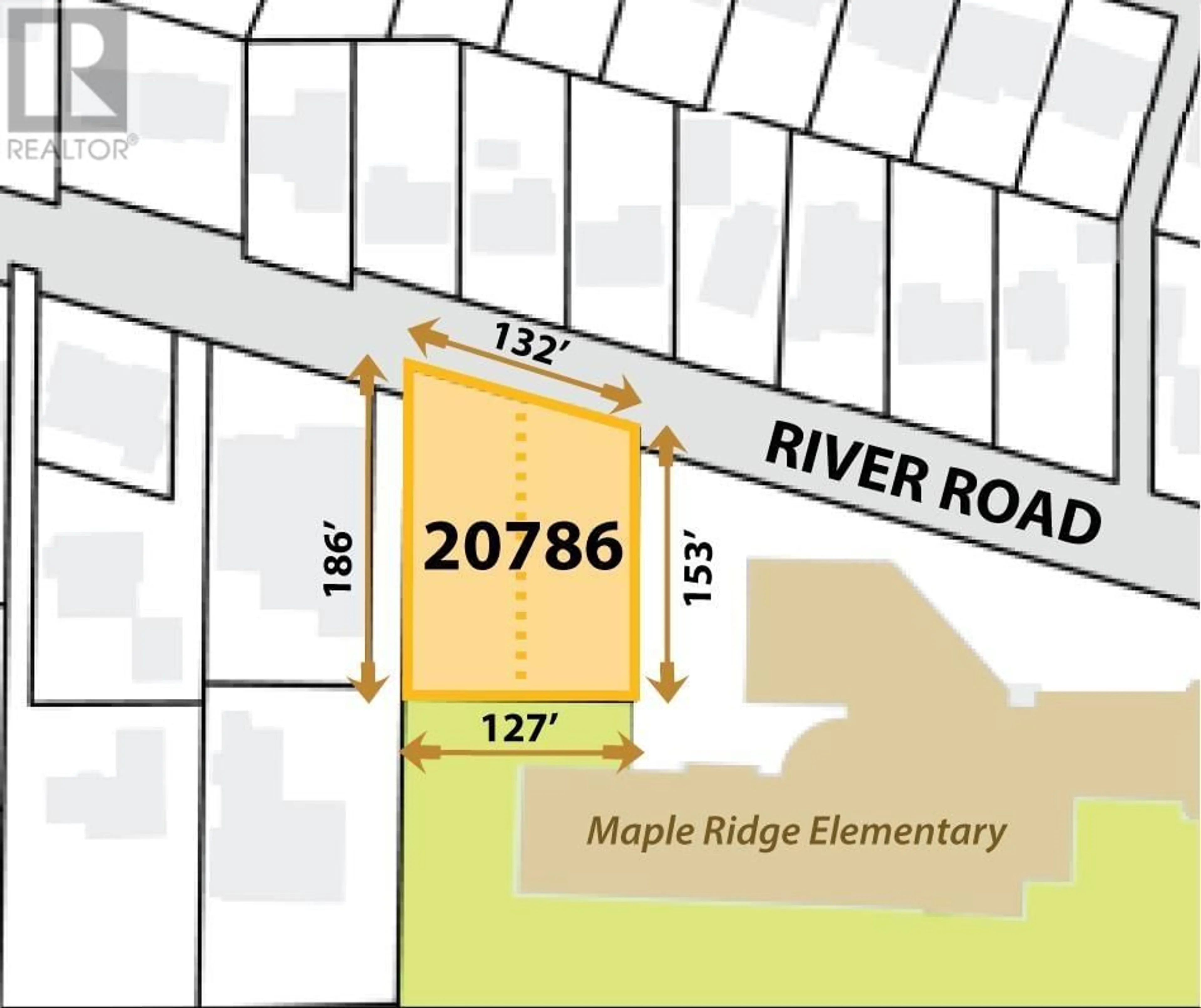 Picture of a map for 20786 RIVER ROAD, Maple Ridge British Columbia V2X1Z7