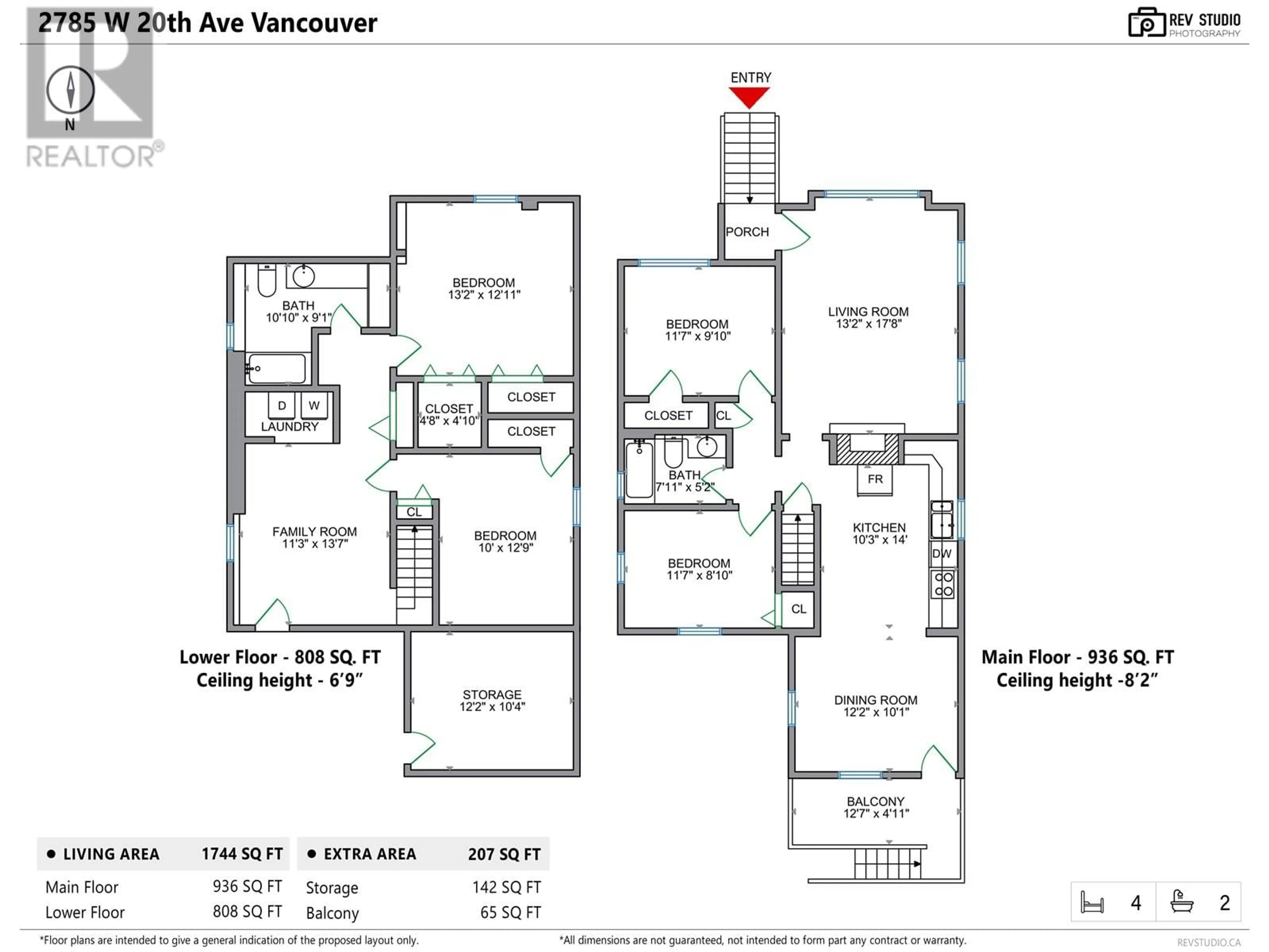 Floor plan for 2785 20TH AVENUE, Vancouver British Columbia V6L1H1