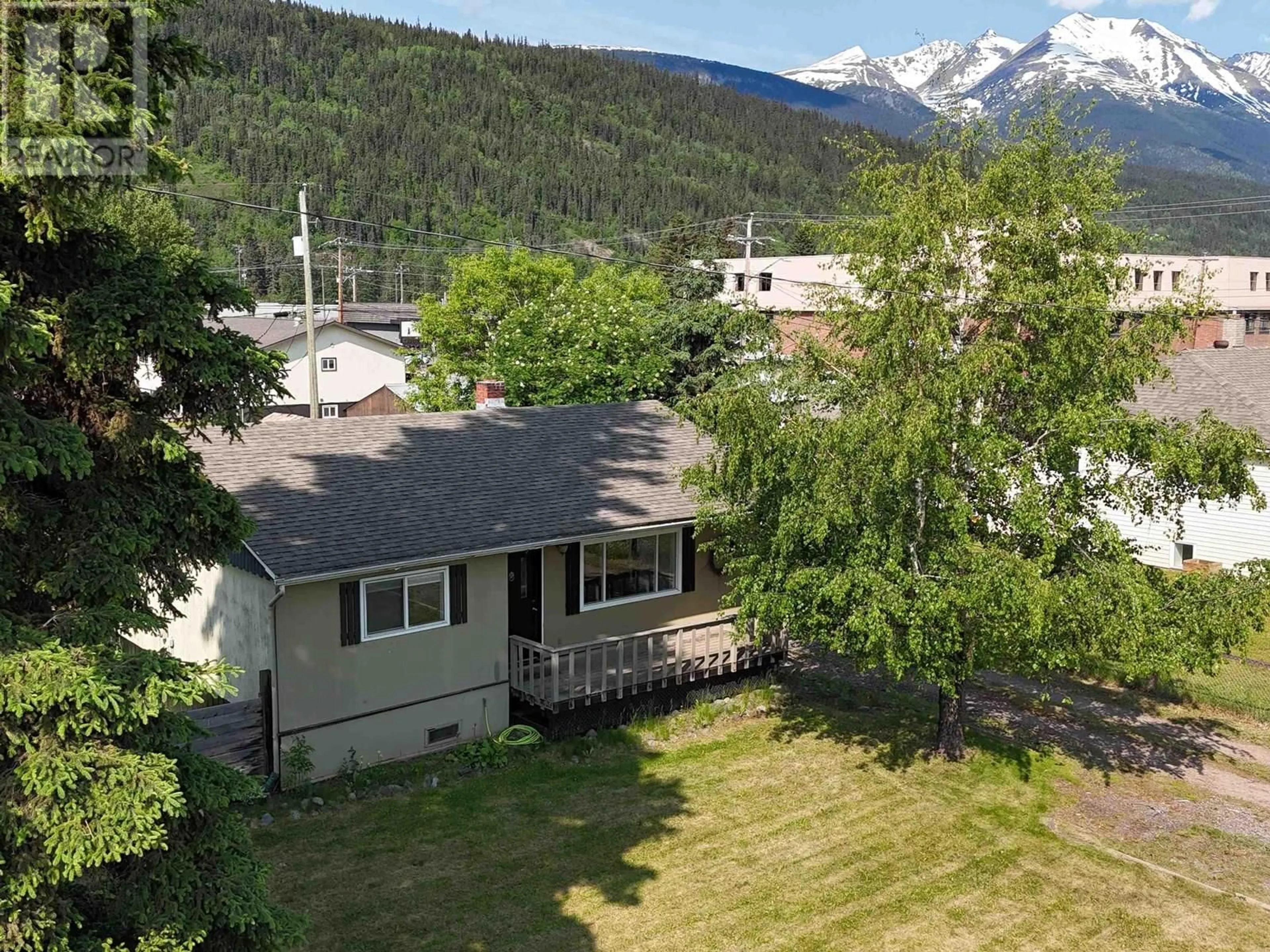 A pic from outside/outdoor area/front of a property/back of a property/a pic from drone, mountain view for 3679 BROADWAY AVENUE, Smithers British Columbia V0J2N0