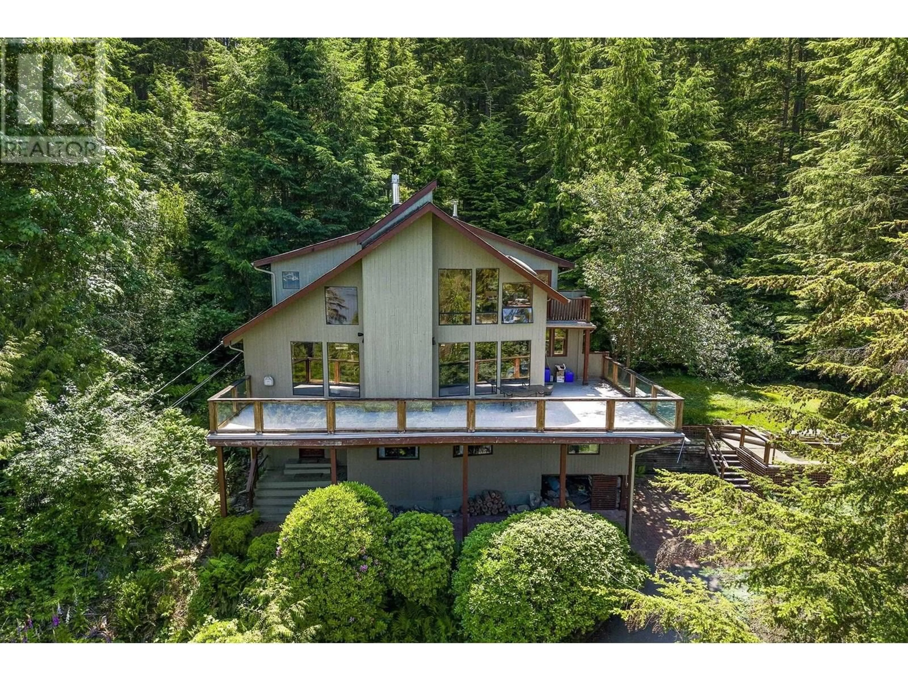 A pic from outside/outdoor area/front of a property/back of a property/a pic from drone, water/lake/river/ocean view for 3456 MAIN AVENUE, Belcarra British Columbia V3H4R3