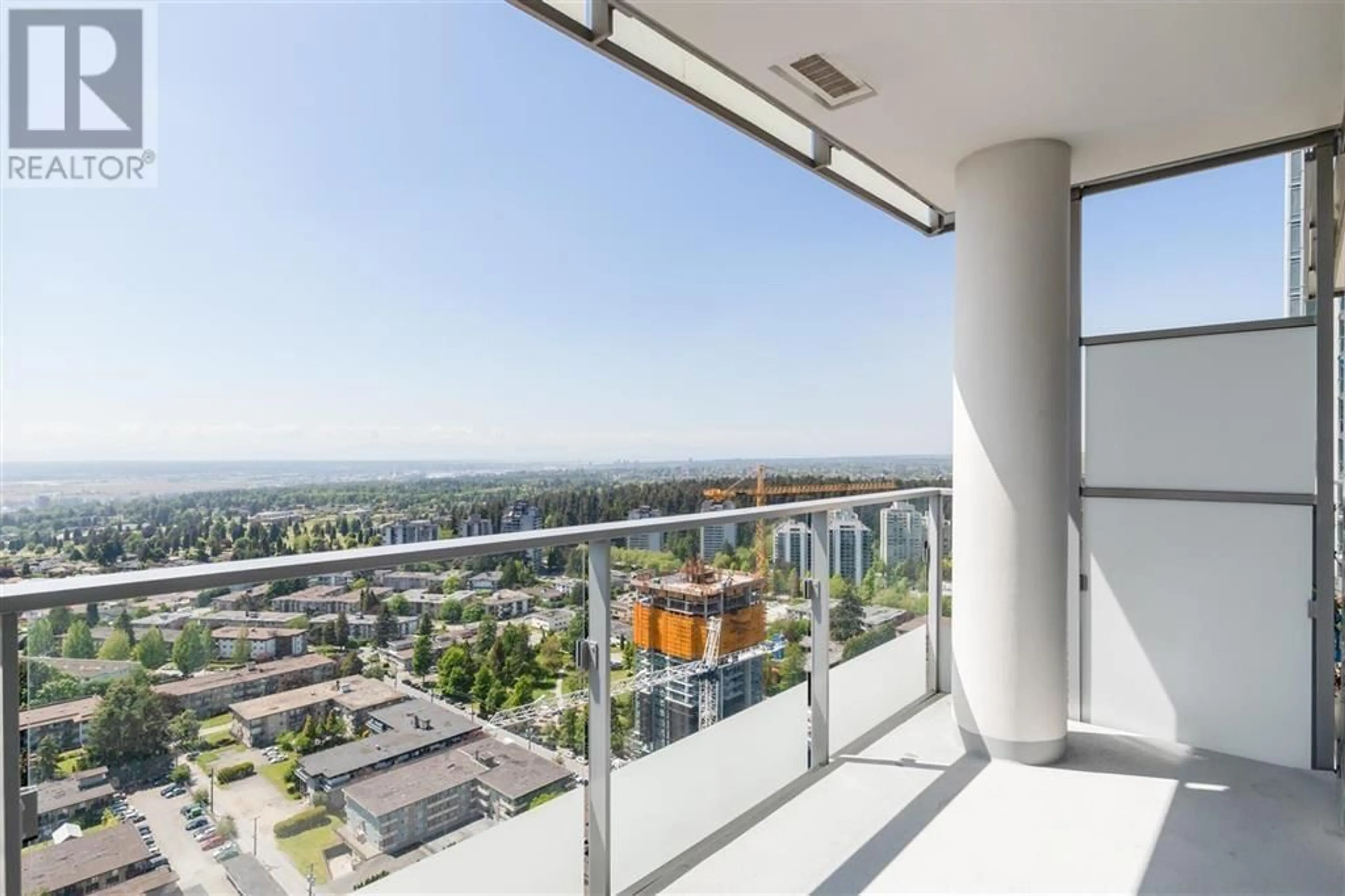 Balcony in the apartment, city buildings view from balcony for 3705 - 6461 TELFORD AVENUE, Burnaby British Columbia V5H0B7