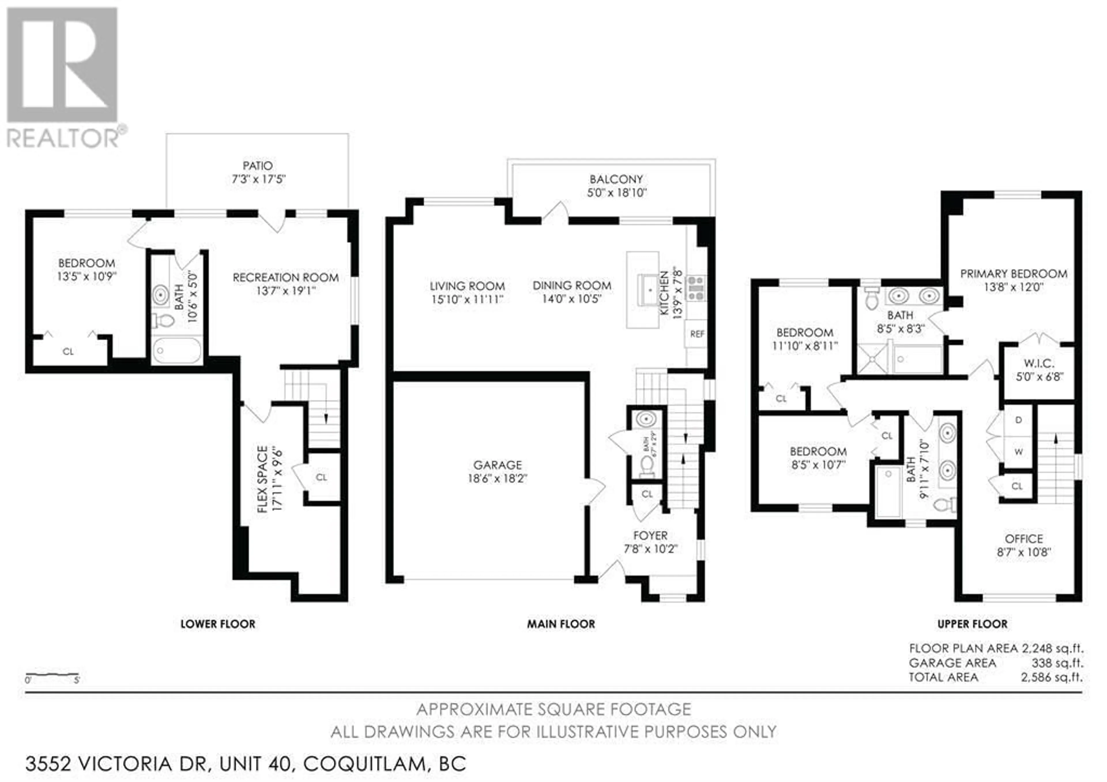 Floor plan for 40 - 3552 VICTORIA DRIVE, Coquitlam British Columbia V3E0N7