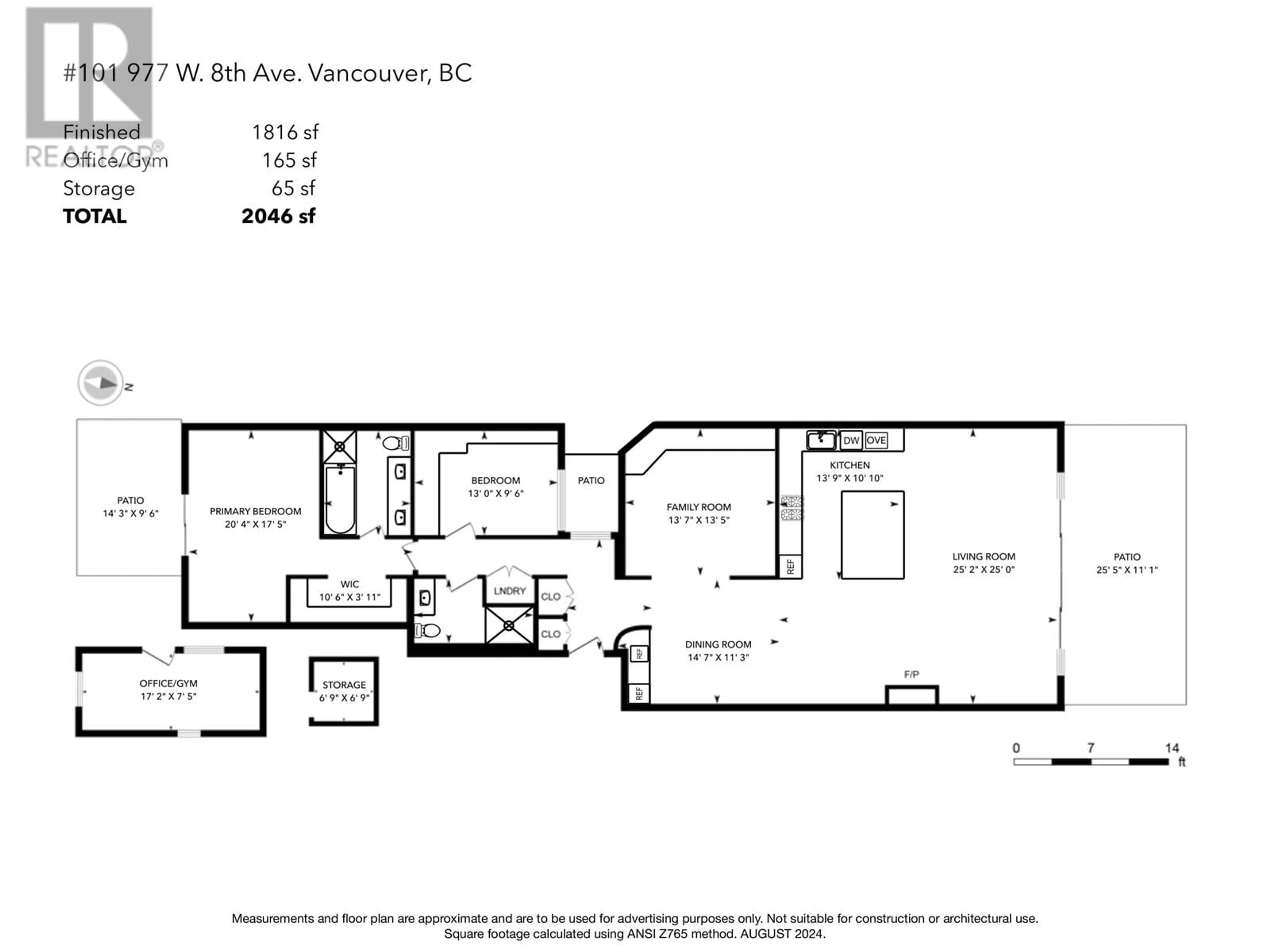 Floor plan for 101 - 977 8TH AVENUE, Vancouver British Columbia V5Z1E4