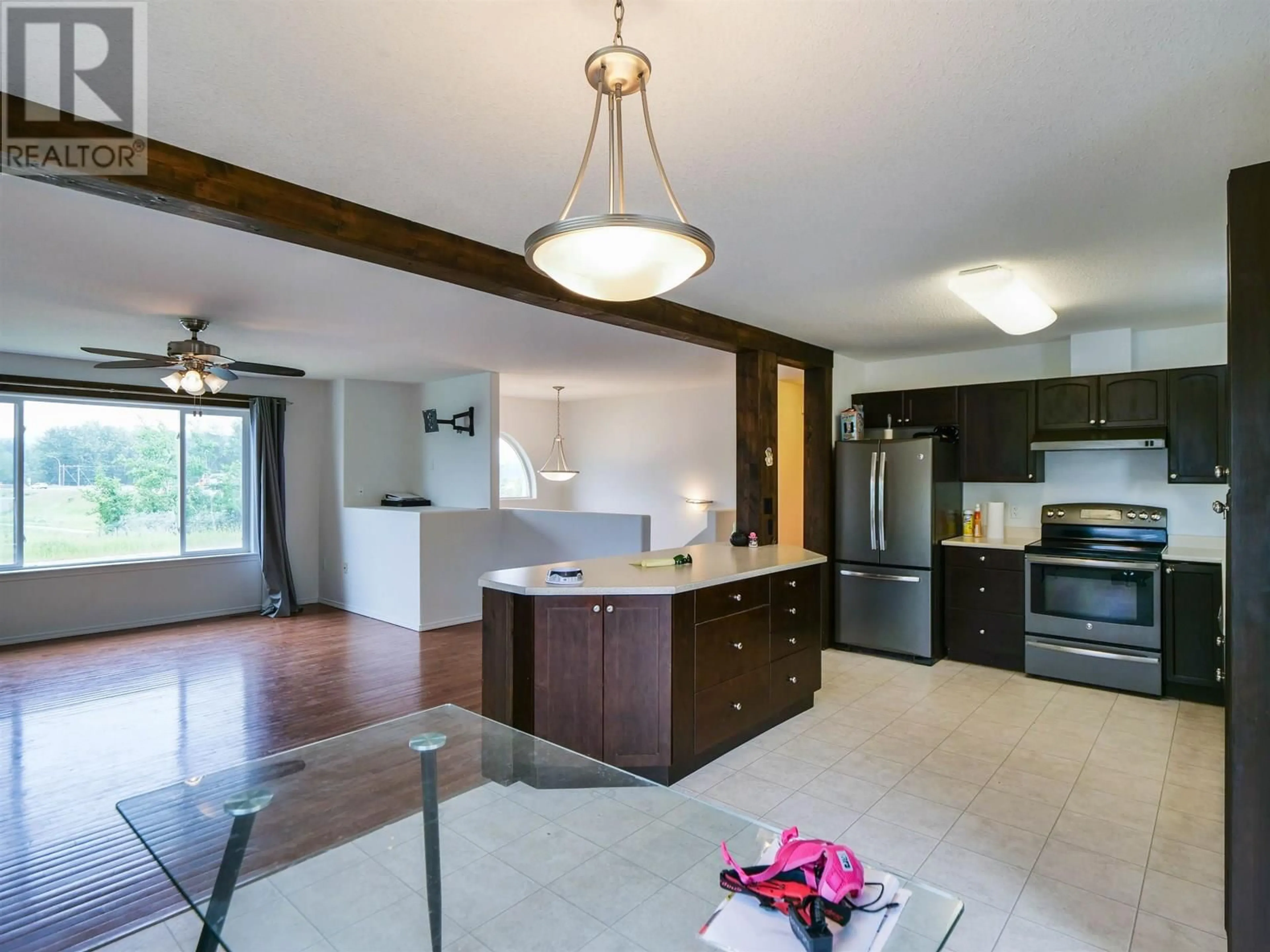 Open concept kitchen, ceramic/tile floor for 700 NADEAU STREET, Quesnel British Columbia V2J6P6