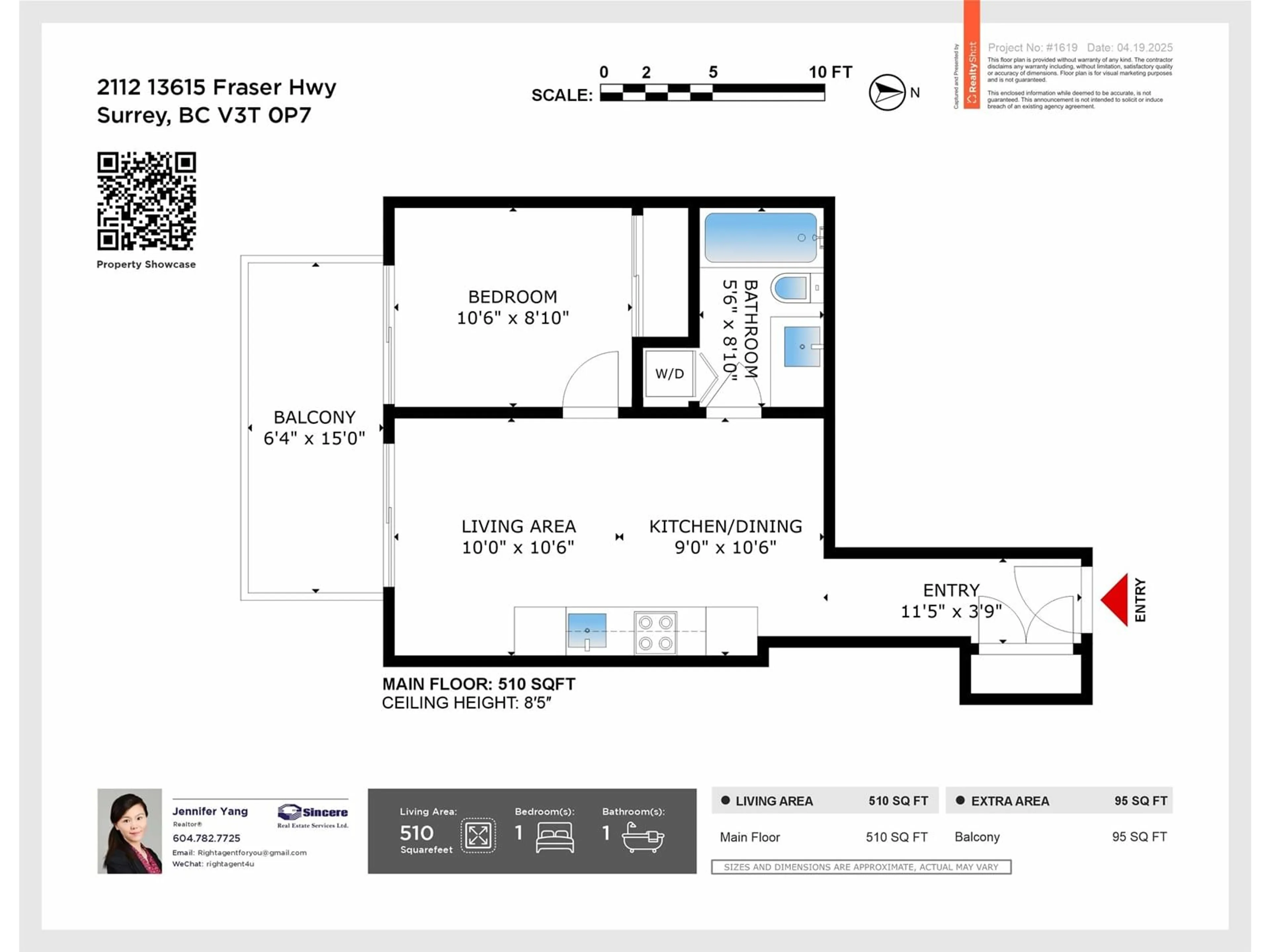 Floor plan for 2112 - 13615 FRASER, Surrey British Columbia V3T0P7