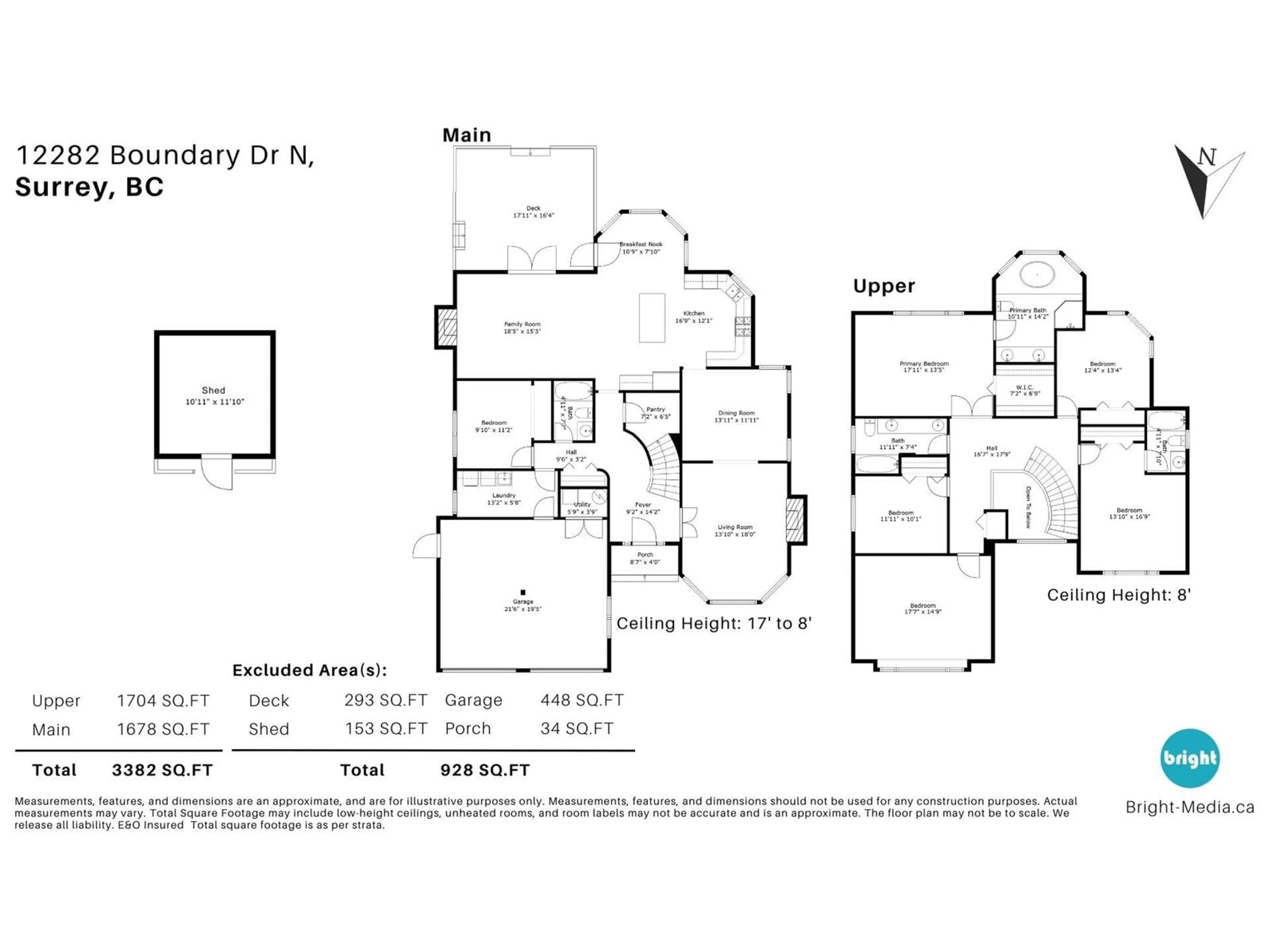 Floor plan for 12282 BOUNDARY NORTH, Surrey British Columbia V3X1Z6
