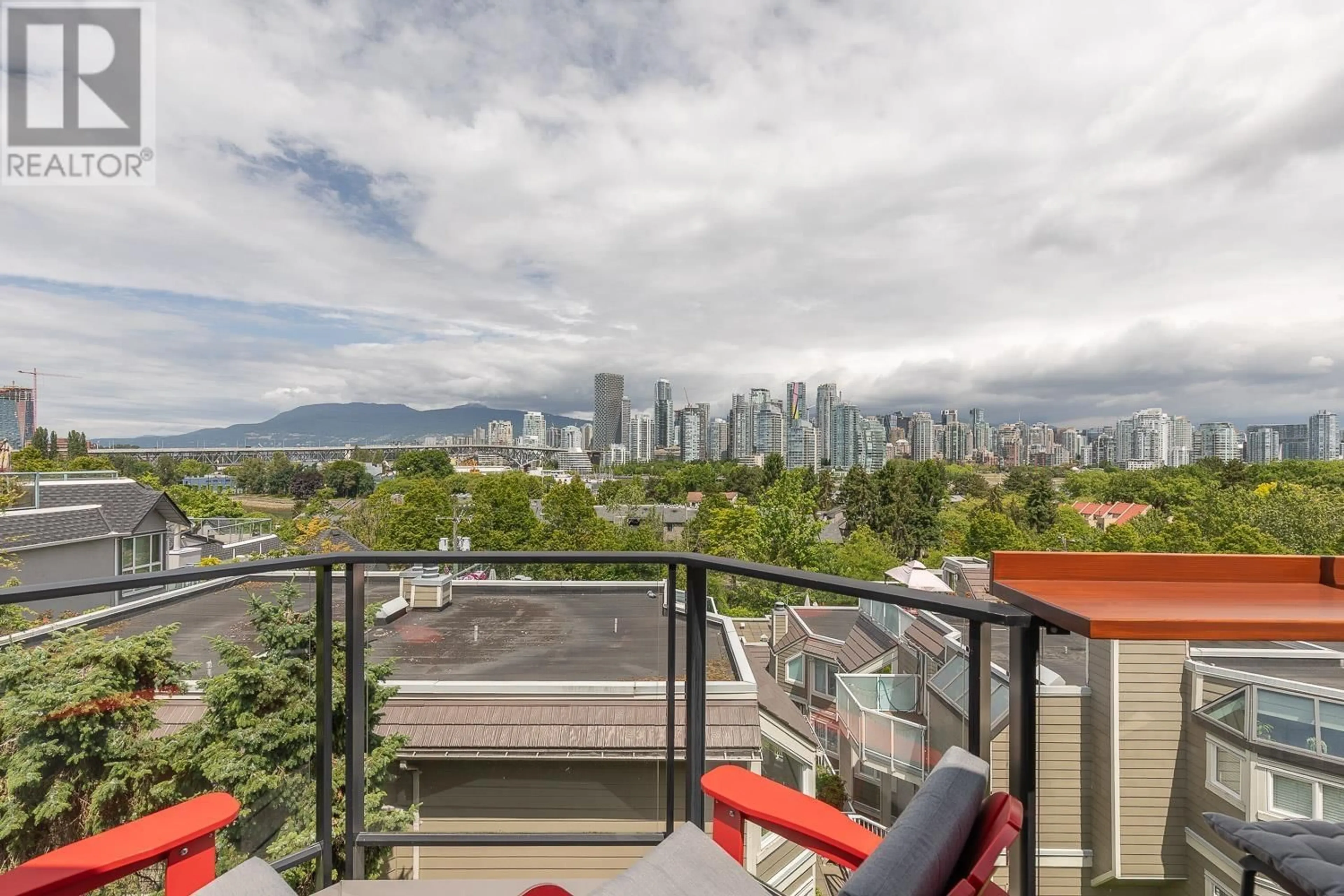 Balcony in the apartment, city buildings view from balcony for 108 - 1141 7TH AVENUE, Vancouver British Columbia V6H1B5