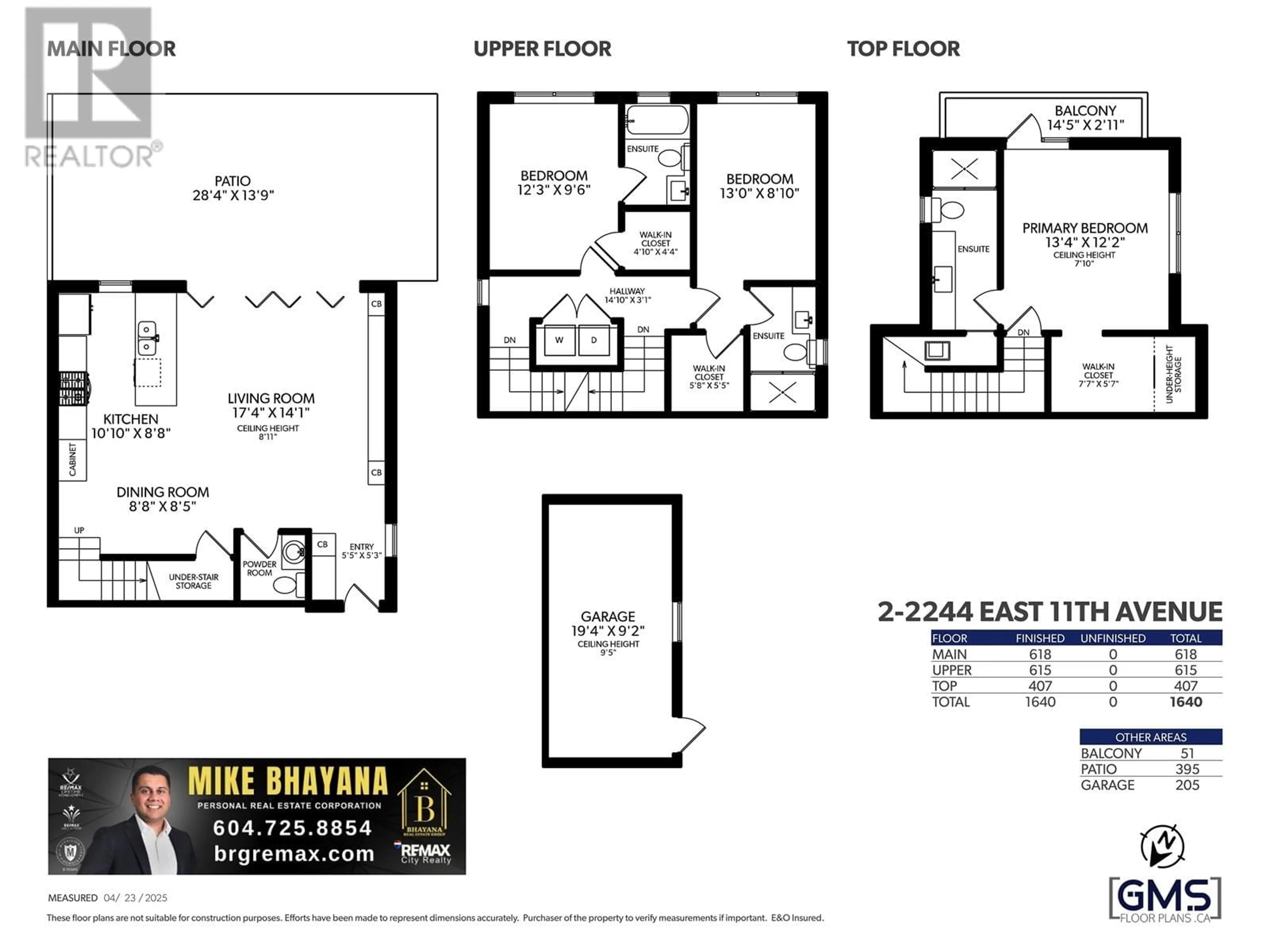 Floor plan for #2 - 2244 11TH AVENUE, Vancouver British Columbia V5N1Z6