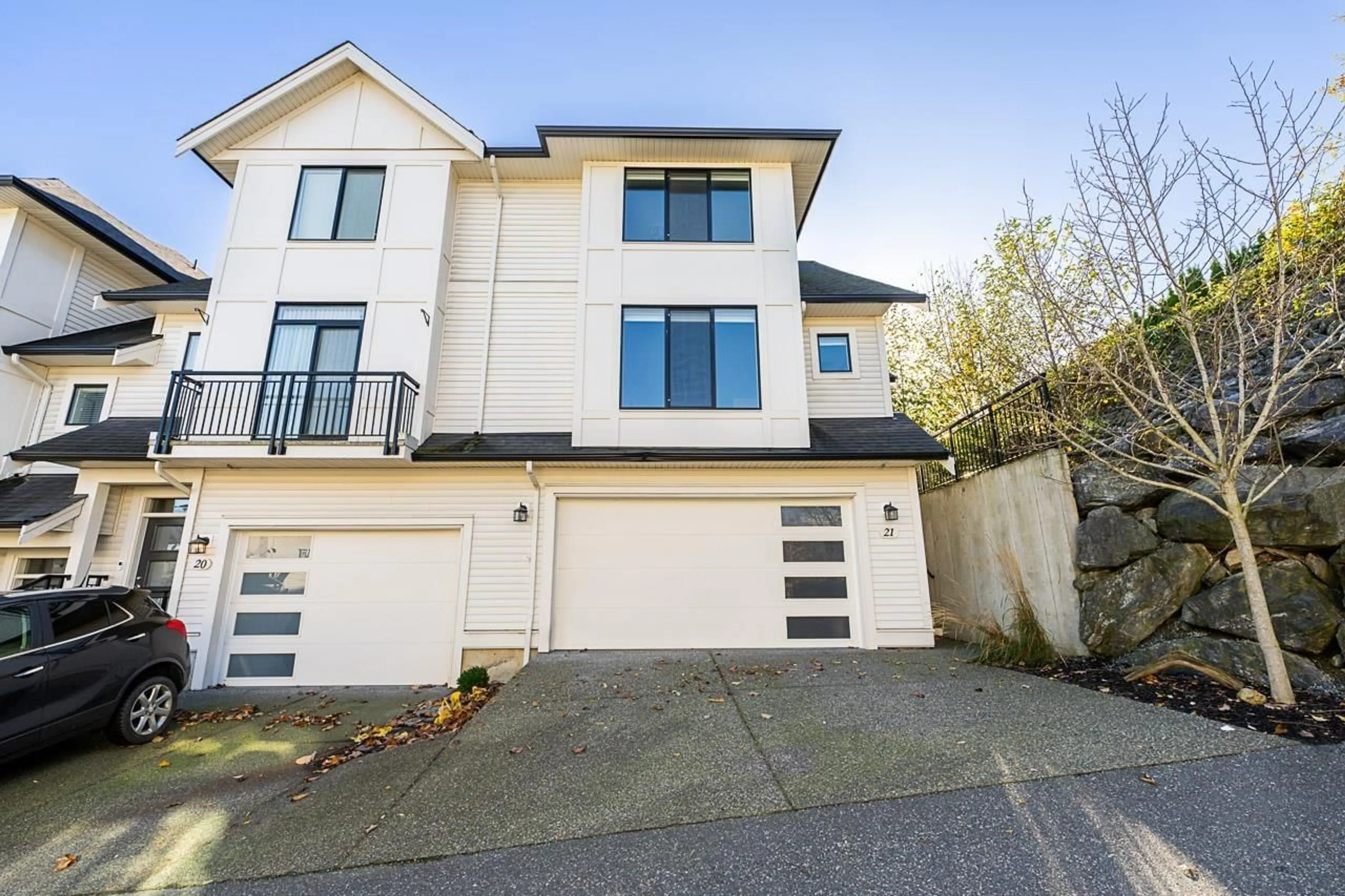 A pic from outside/outdoor area/front of a property/back of a property/a pic from drone, street for 21 - 5797 PROMONTORY ROAD, Chilliwack British Columbia V2R0Z2