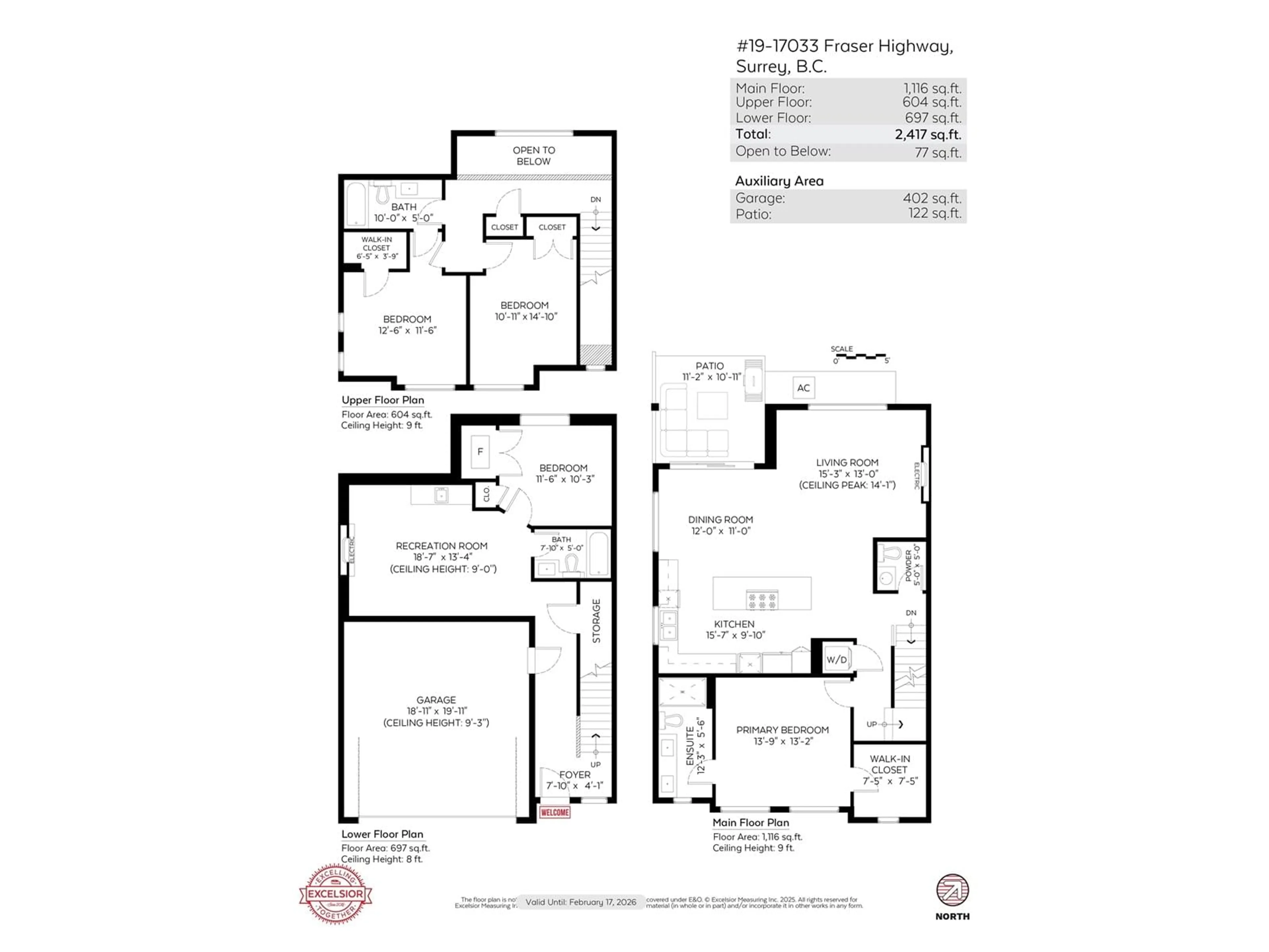 Floor plan for 19 - 17033 FRASER, Surrey British Columbia V4N6V2