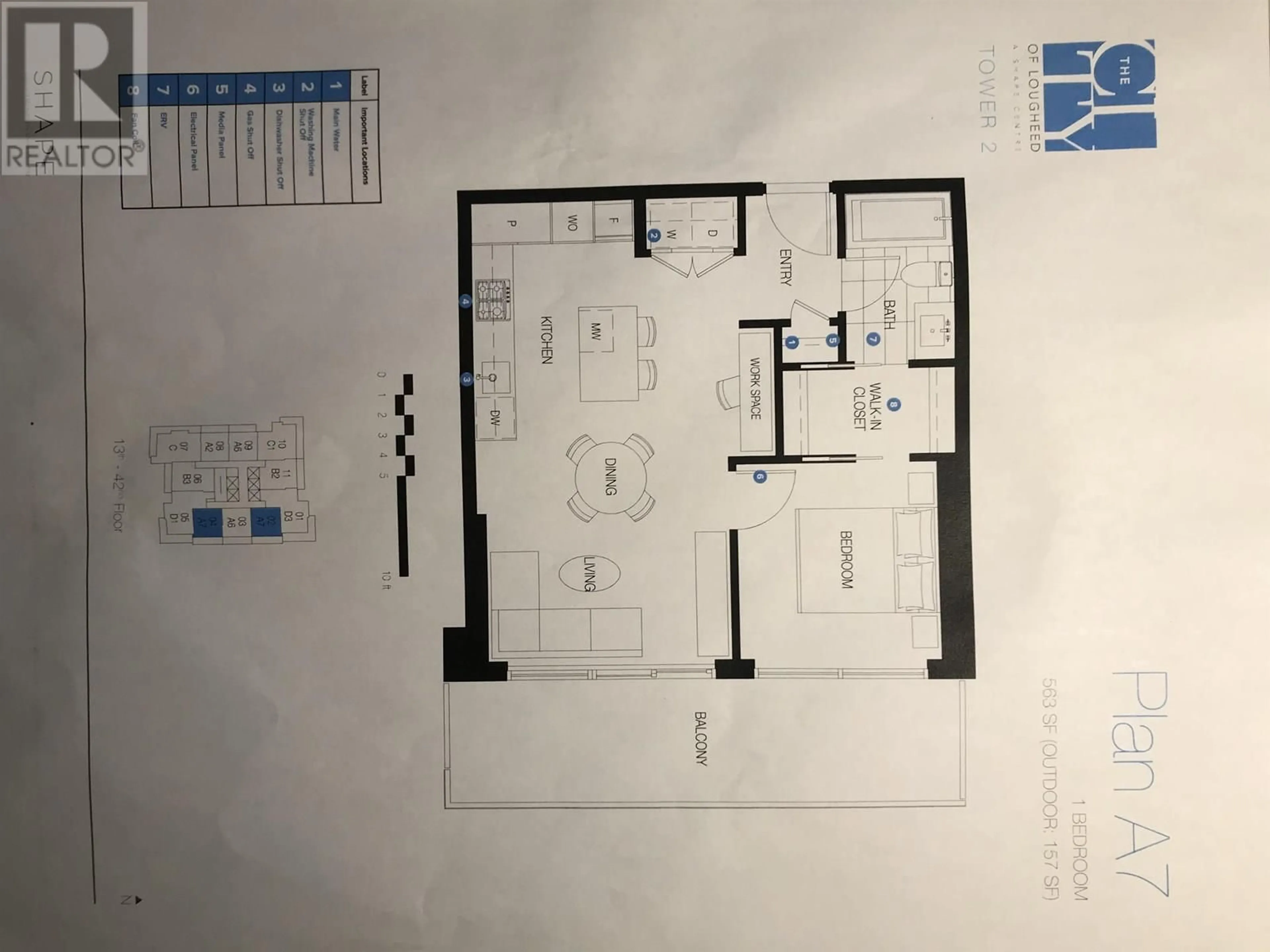 Floor plan for 2204 - 3833 EVERGREEN PLACE, Burnaby British Columbia V3J0M2