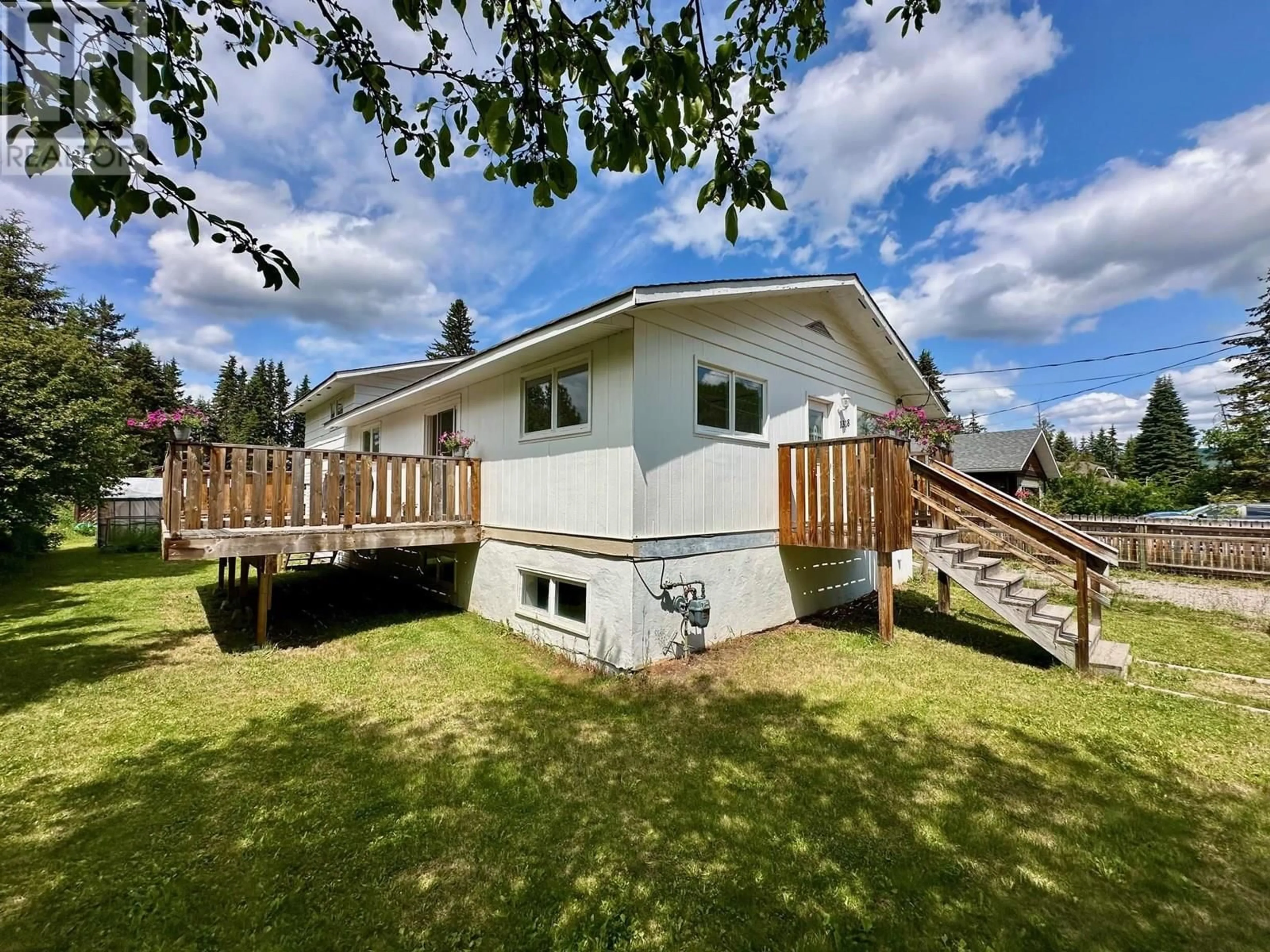 A pic from outside/outdoor area/front of a property/back of a property/a pic from drone, unknown for 1318 PINE STREET, Telkwa British Columbia V0J2X0