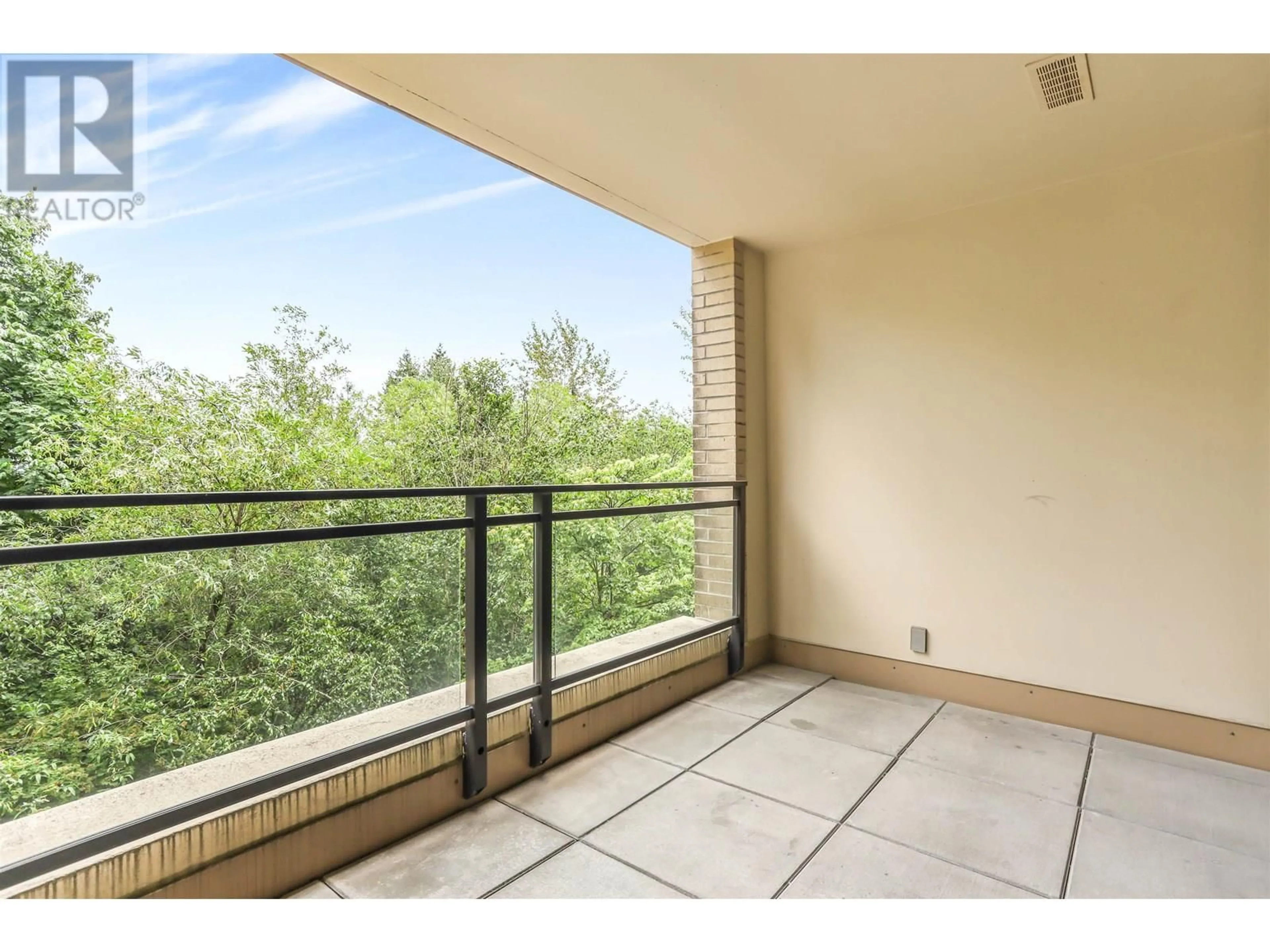 Balcony in the apartment, water/lake/river/ocean view for 301 - 9310 UNIVERSITY CRESCENT, Burnaby British Columbia V5A4X9