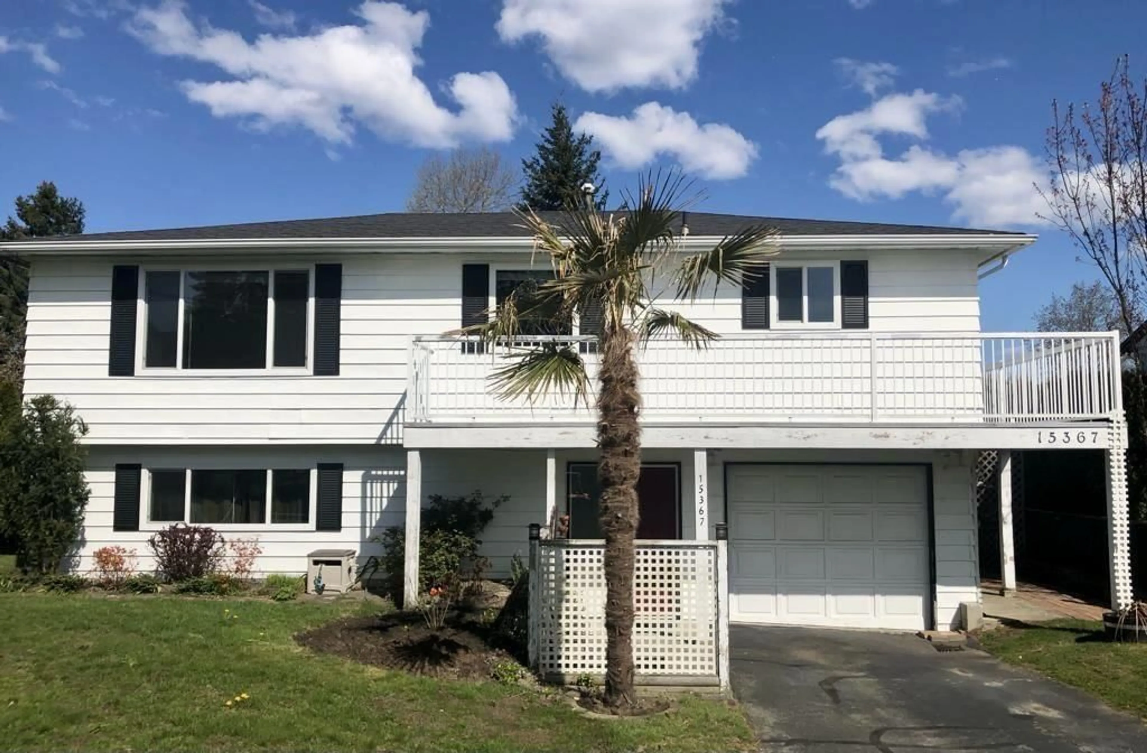 Home with vinyl exterior material, street for 15367 20A, Surrey British Columbia V4A5G3